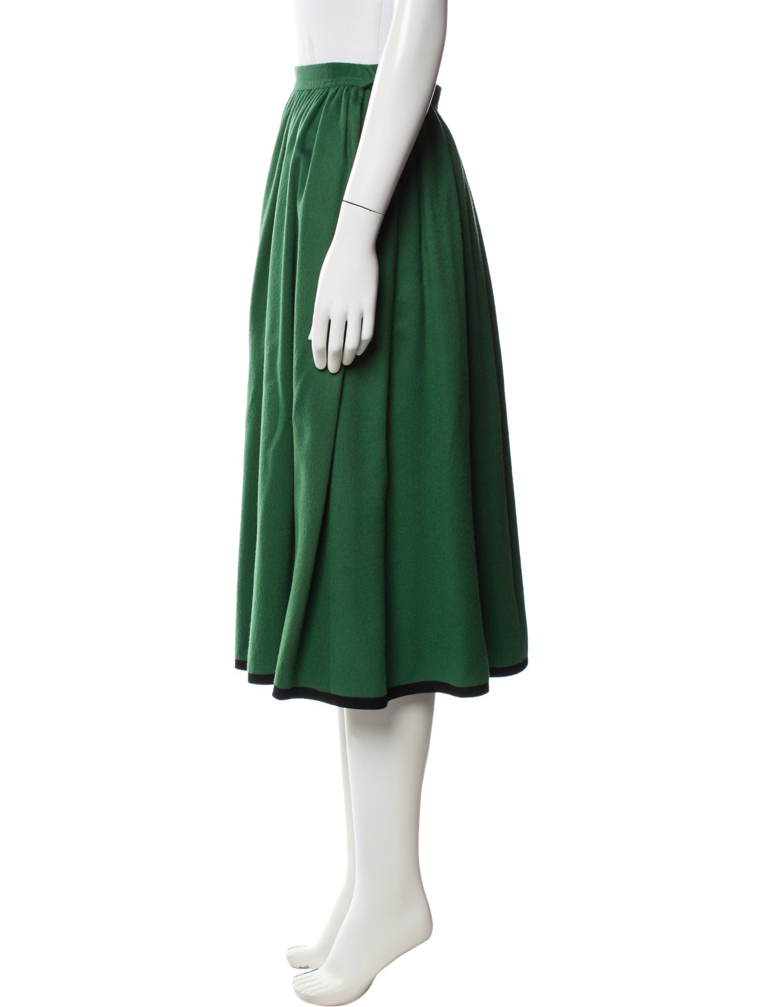 Yves Saint Laurent Rive Gauche Vintage Midi Length Skirt