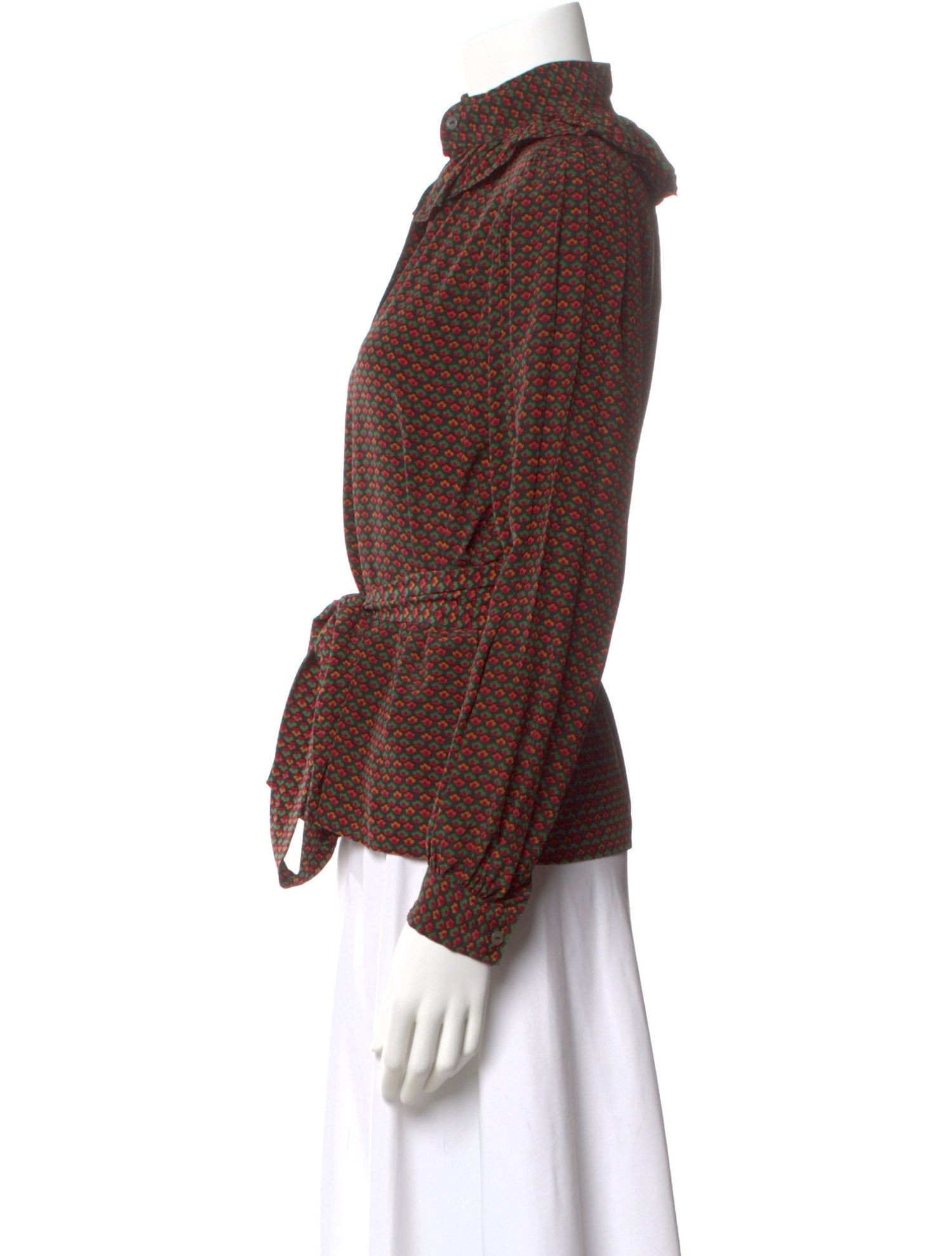 Yves Saint Laurent Rive Gauche Vintage Late 1970's - Early 1980's Blouse