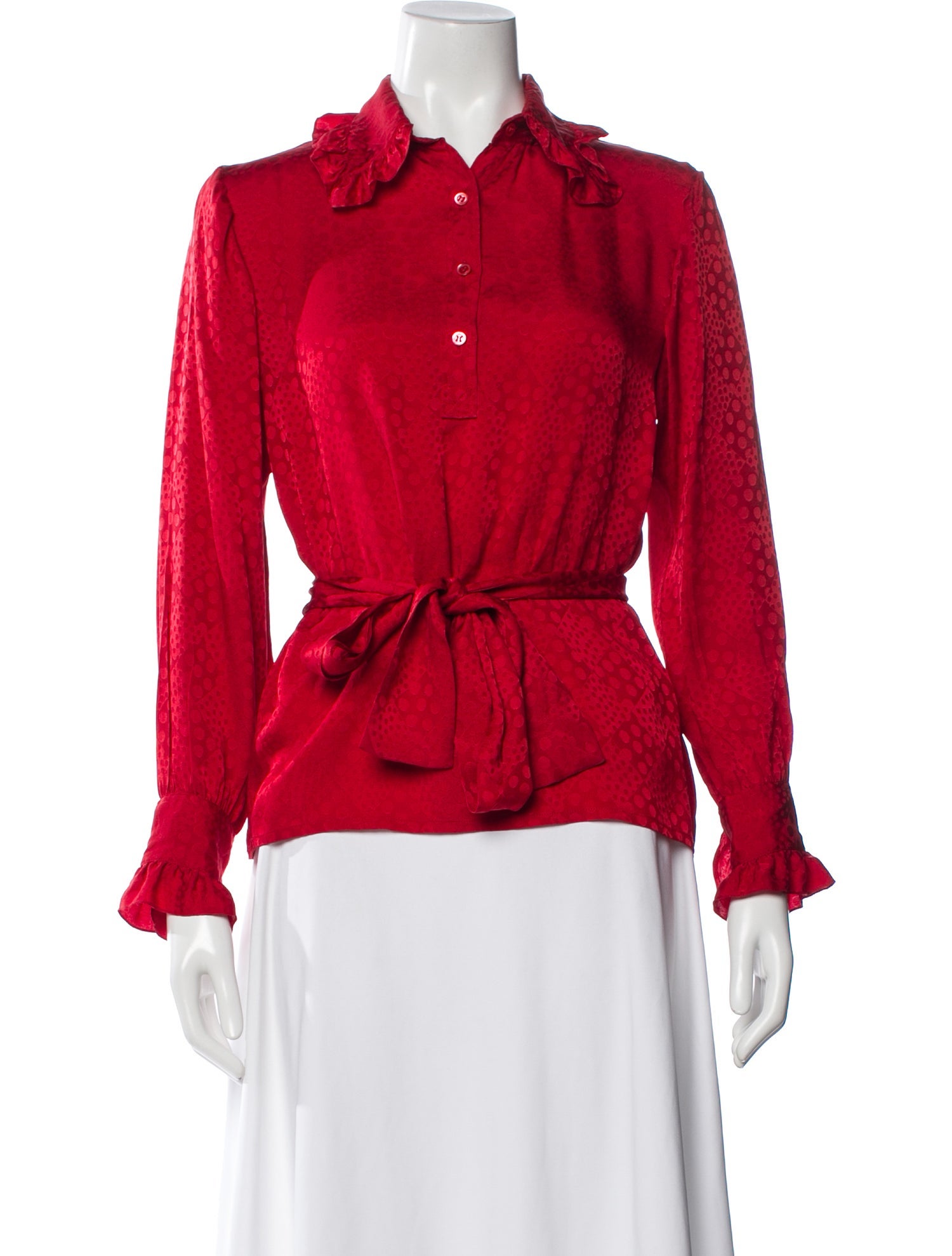 Yves Saint Laurent Rive Gauche Vintage 1980's Blouse