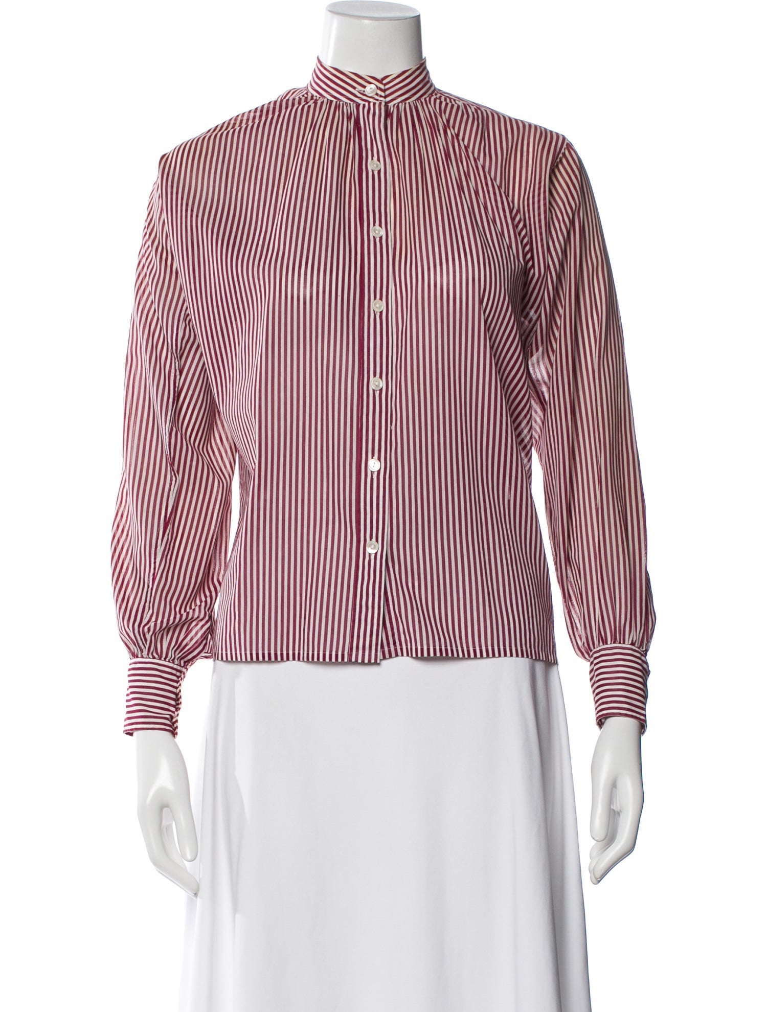 Yves Saint Laurent Rive Gauche Vintage 1980's Button-Up Top