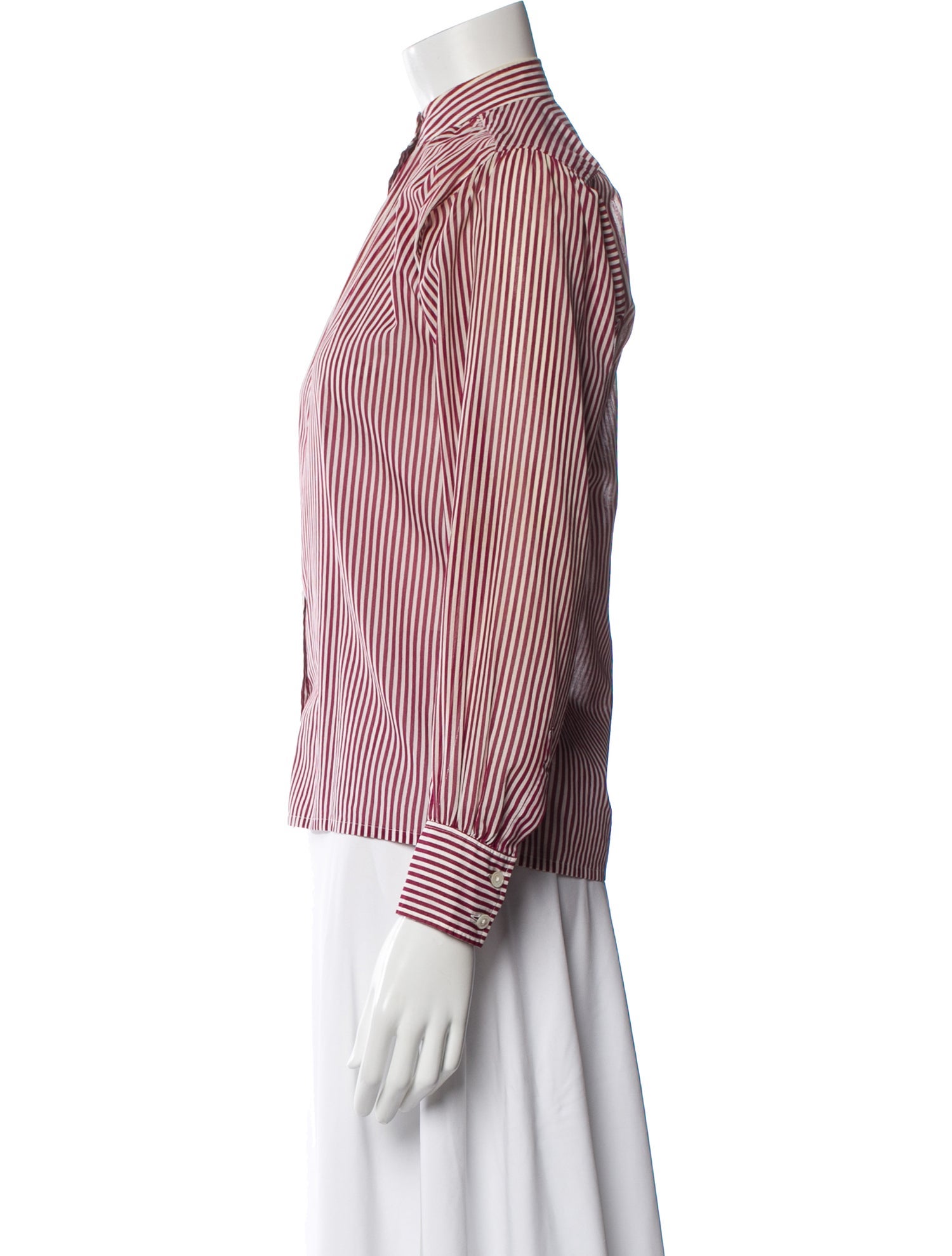 Yves Saint Laurent Rive Gauche Vintage 1980's Button-Up Top