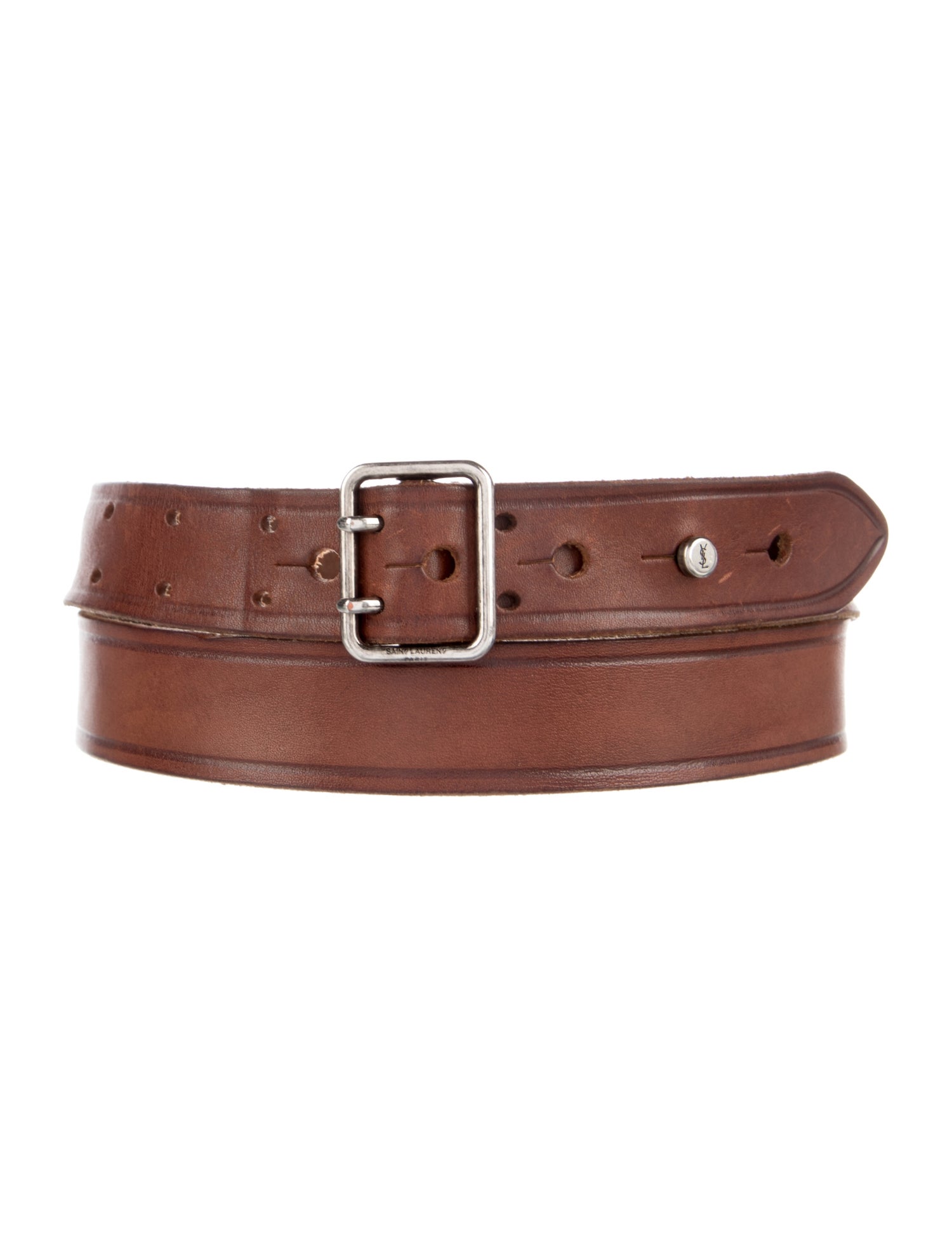 Saint Laurent Skinny Leather Waist Belt