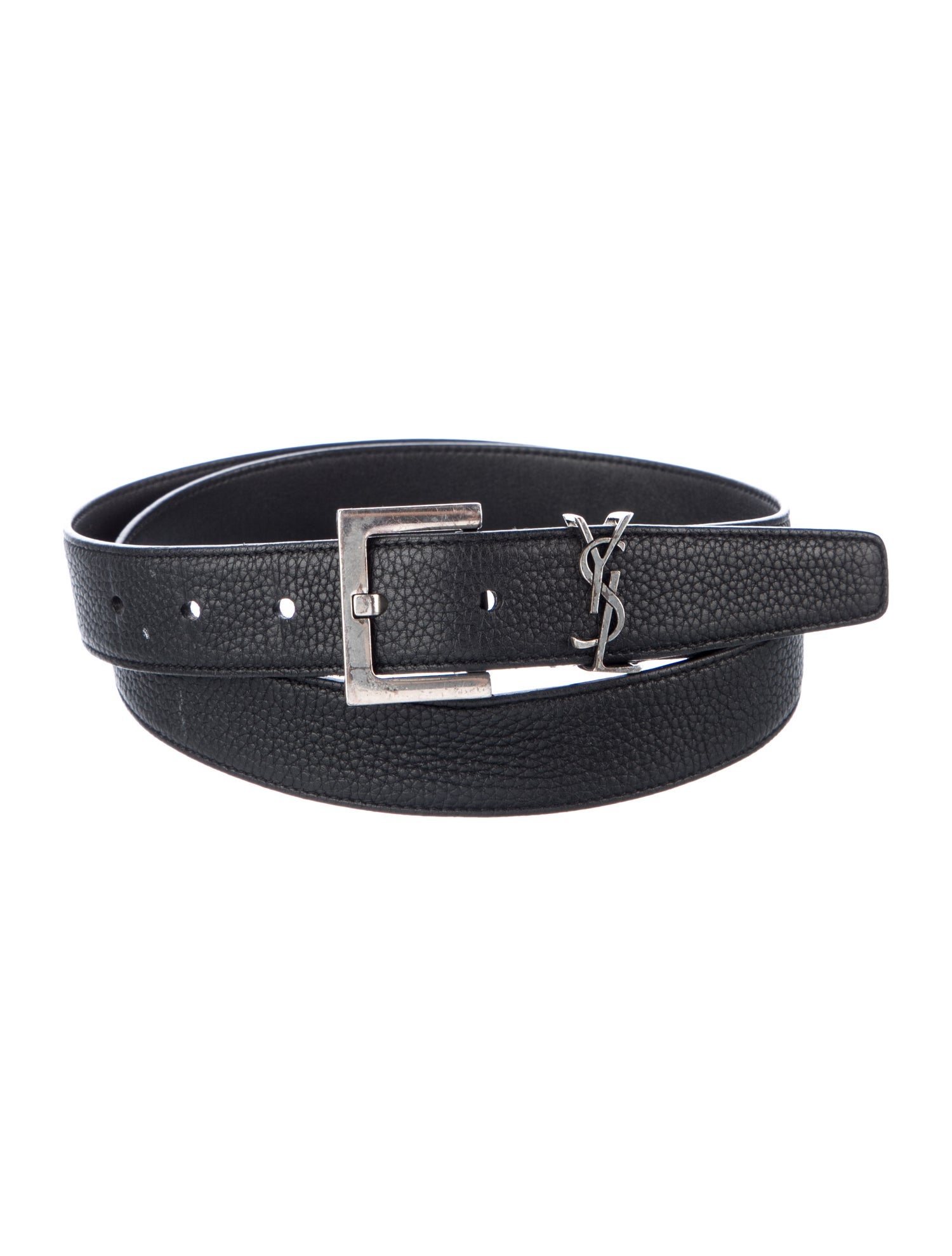 Saint Laurent Skinny Leather Belt