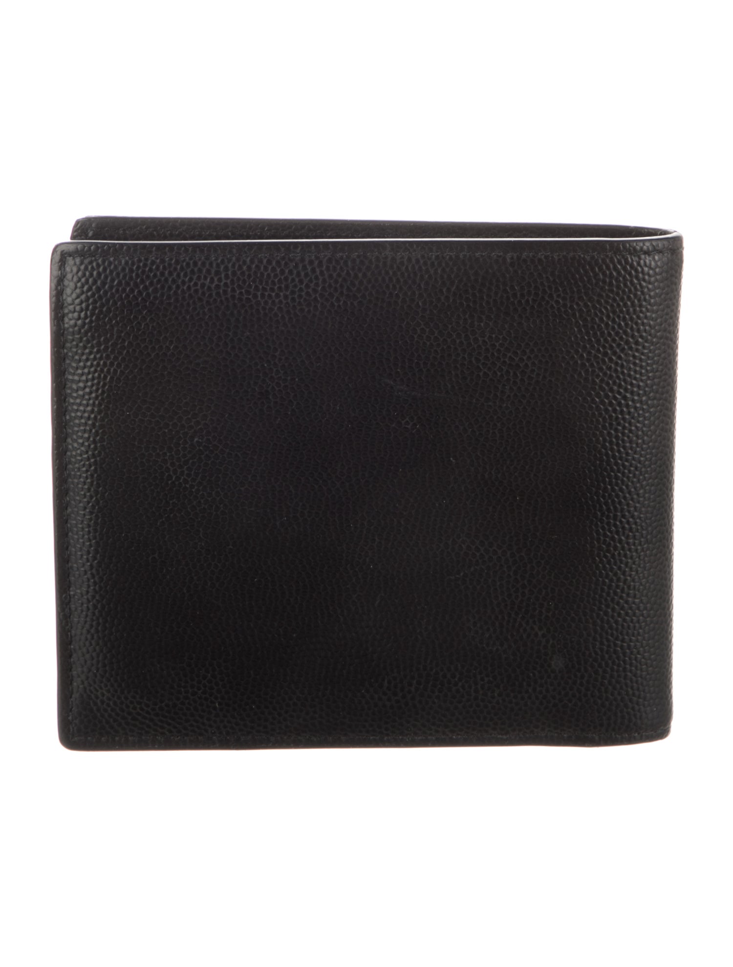 Saint Laurent Leather Graphic Print Bifold Wallet