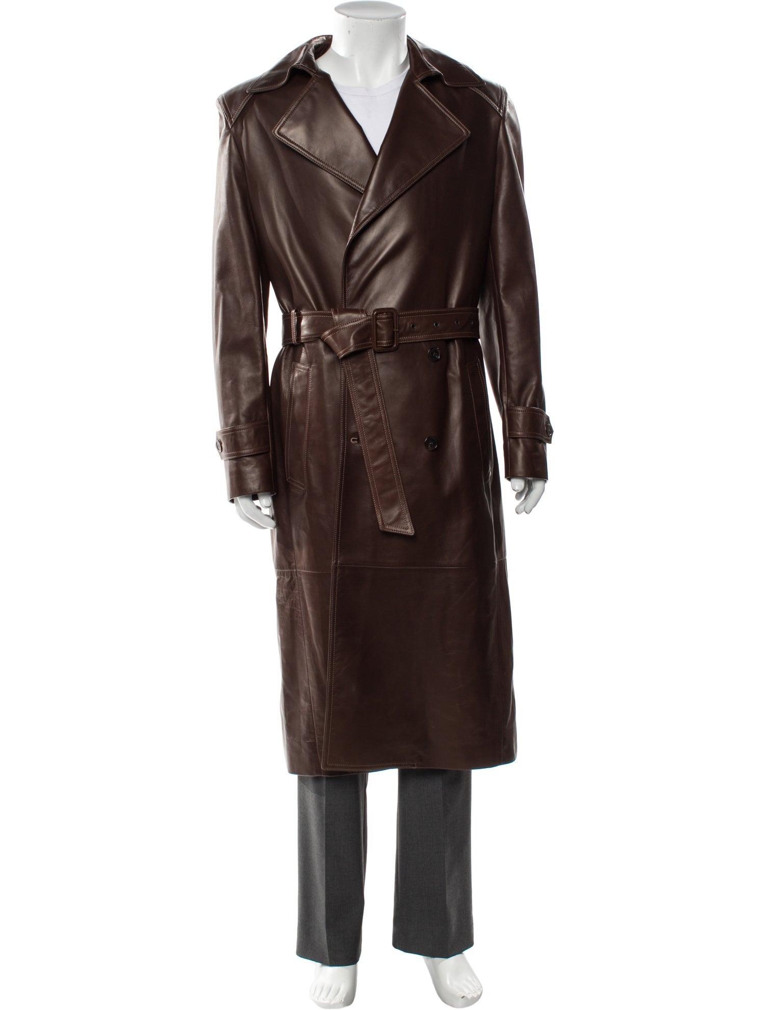 Saint Laurent 2022 Lambskin Trench Coat