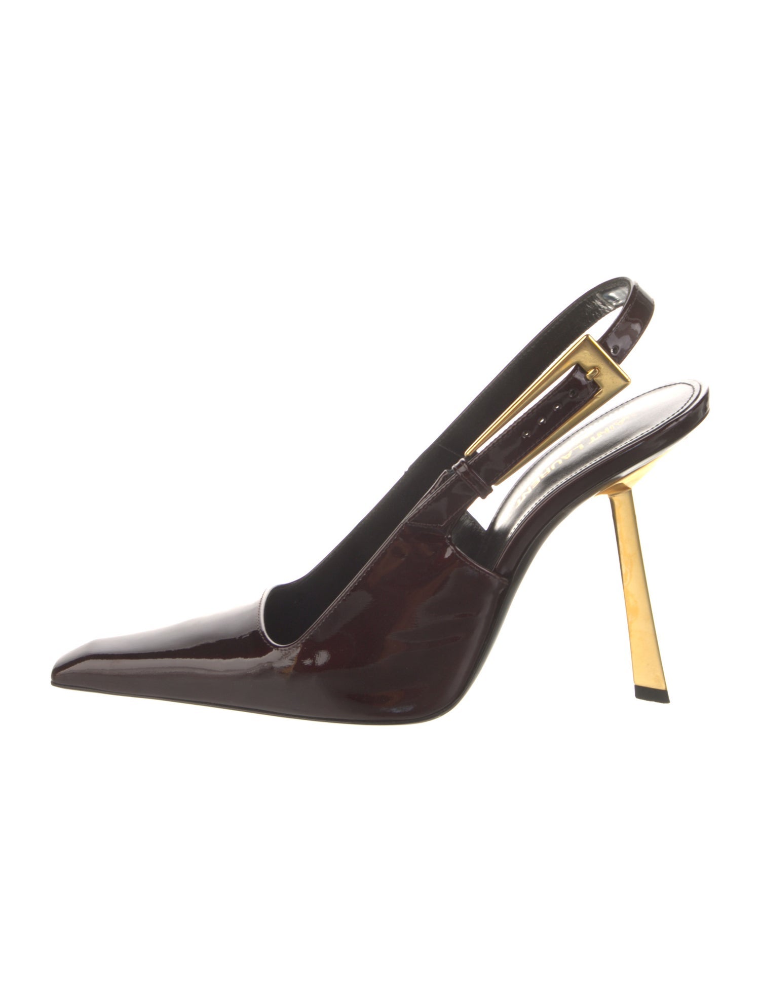 Saint Laurent Patent Leather Slingback Pumps