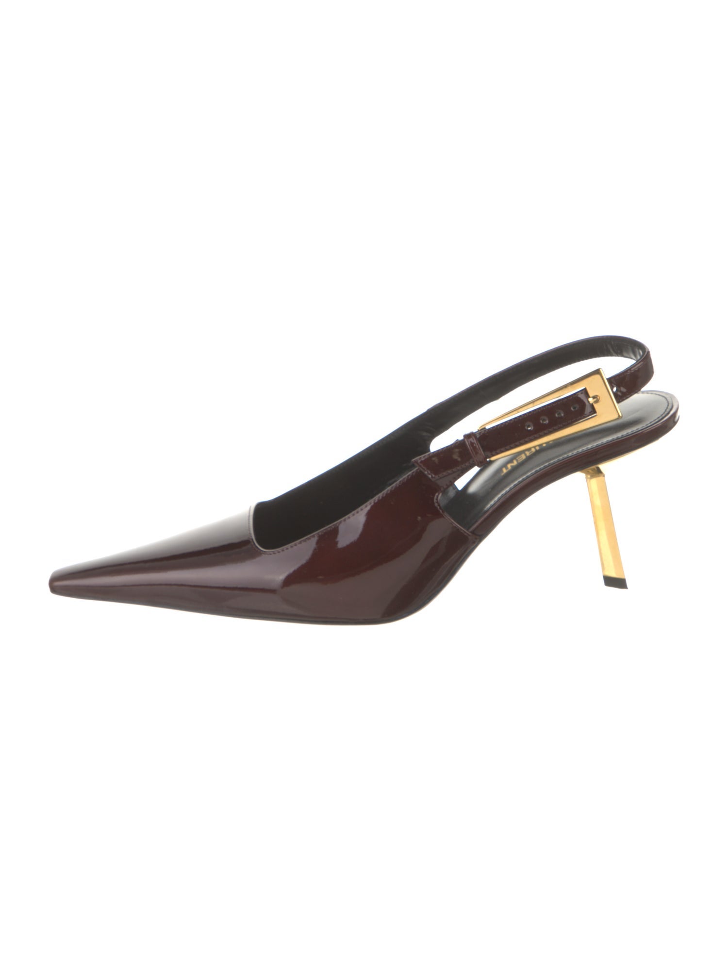 Saint Laurent Patent Leather Slingback Pumps
