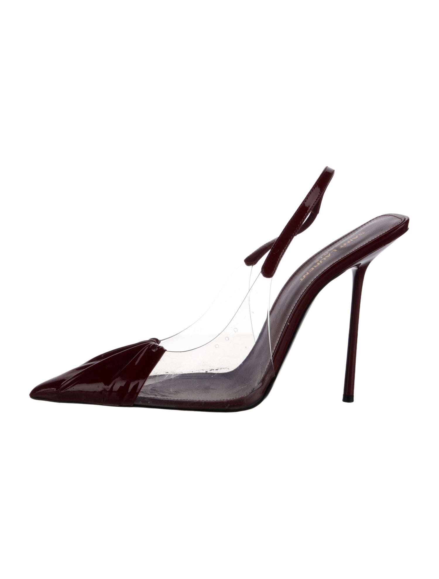Saint Laurent Patent Leather Slingback Pumps