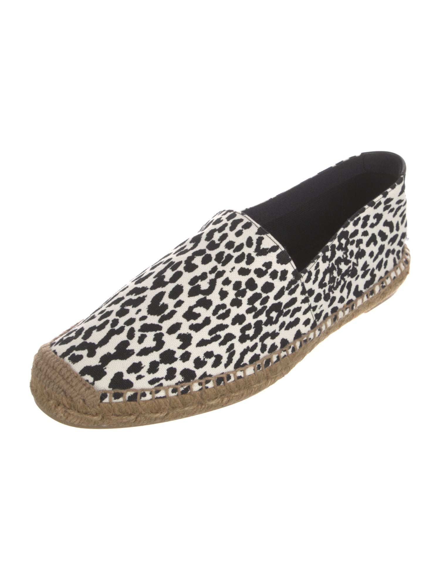 Saint Laurent Canvas Animal Print Espadrilles