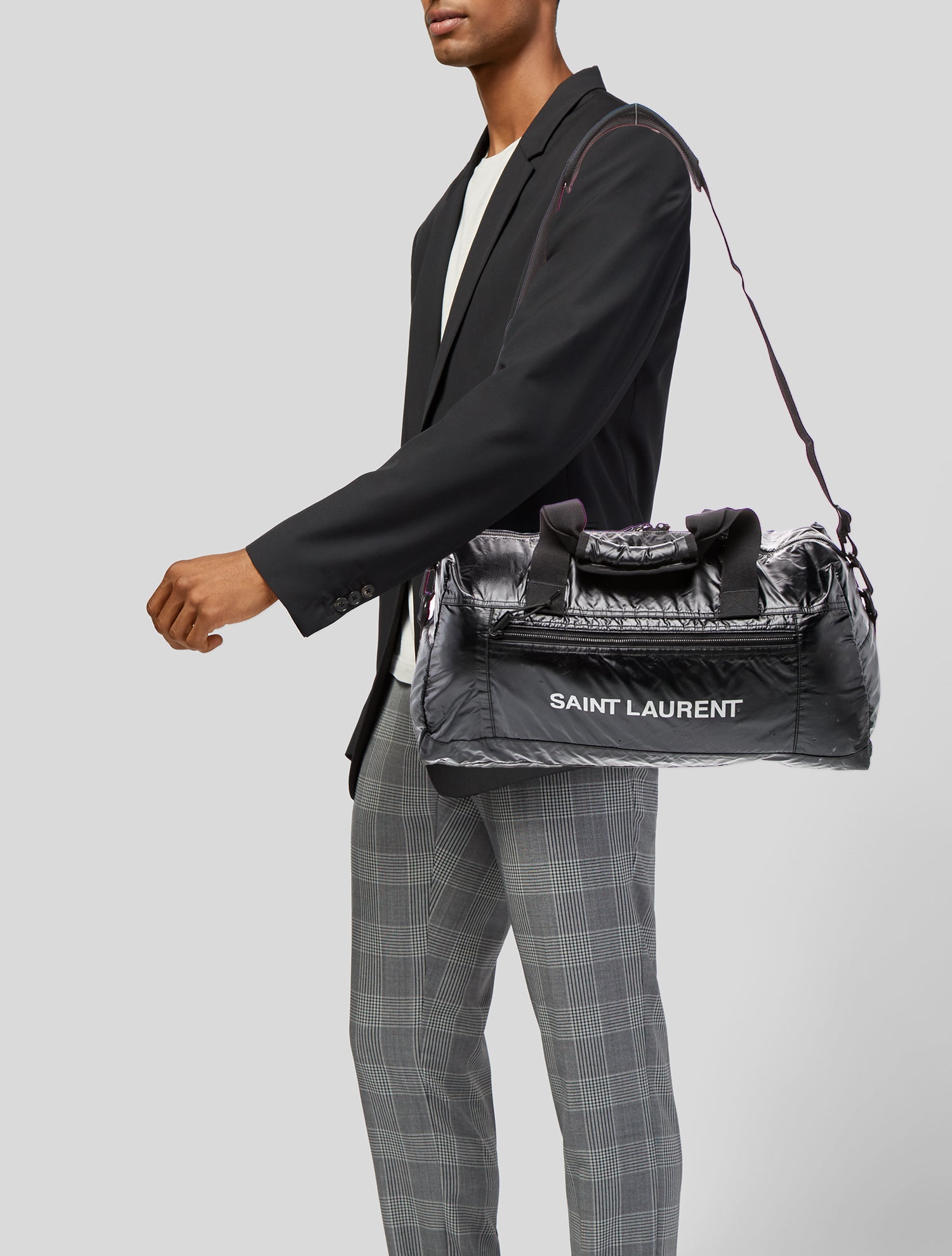 Saint Laurent Nylon Weekender Bag