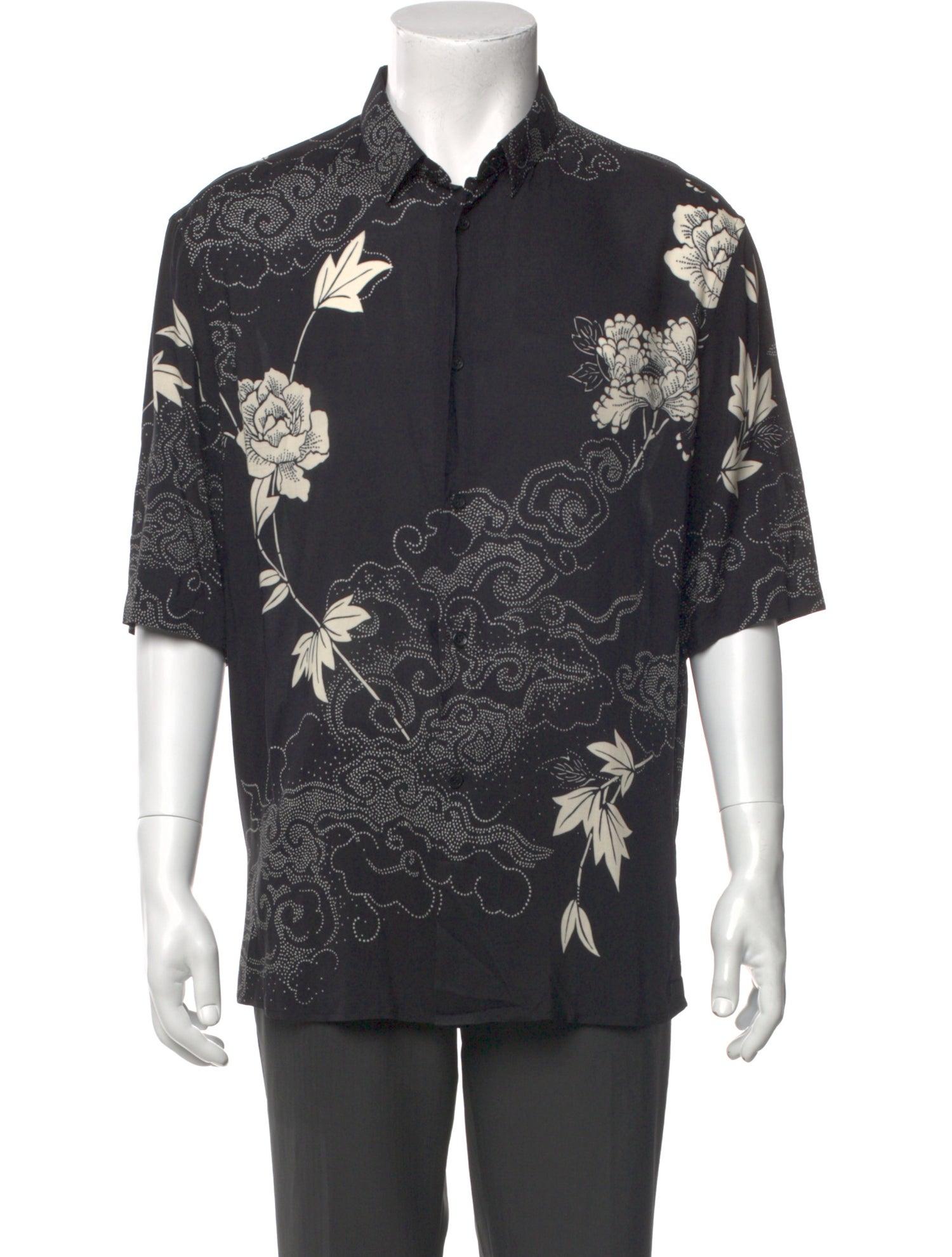 Saint Laurent 2021 Floral Print Shirt