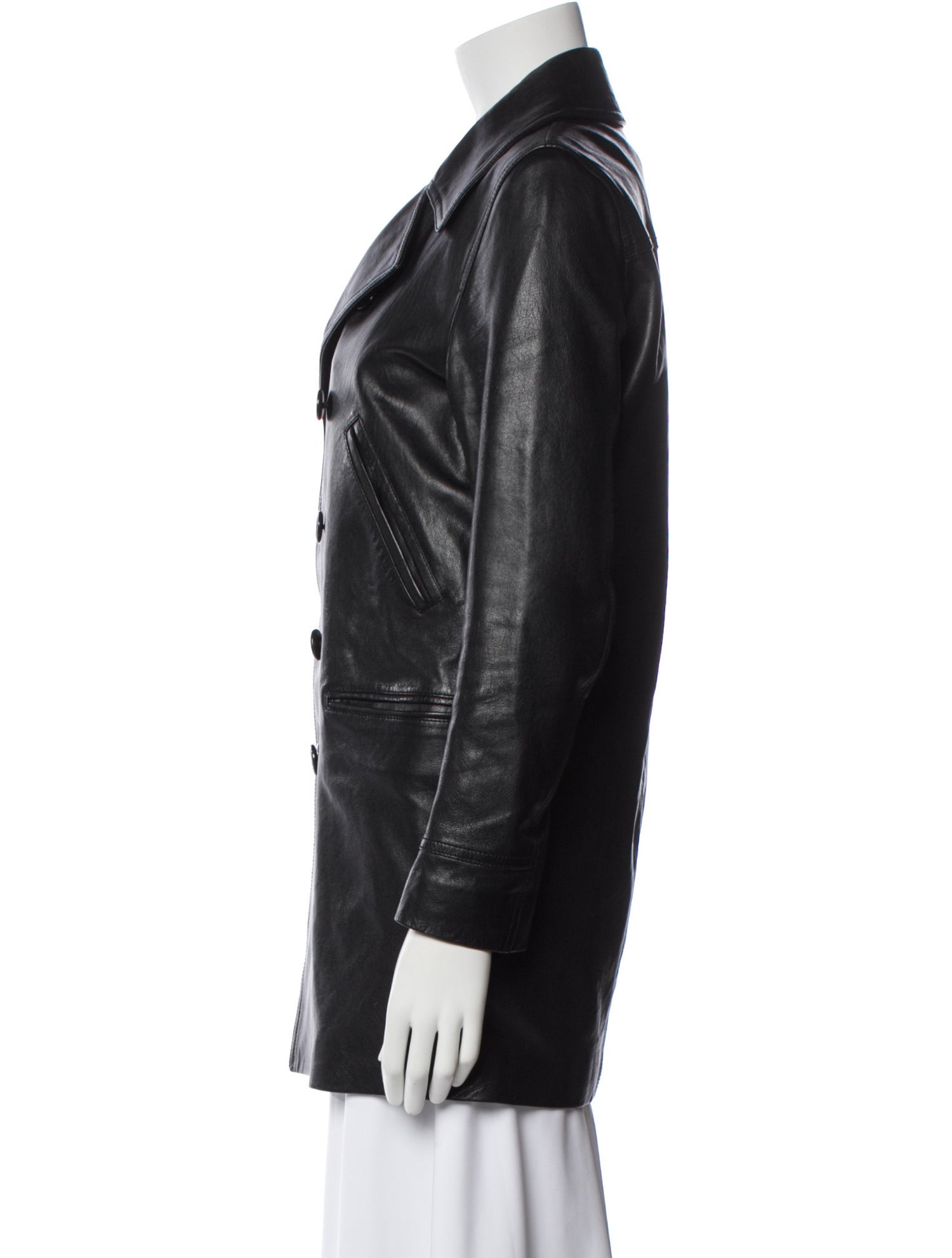 Saint Laurent Lamb Leather Blazer