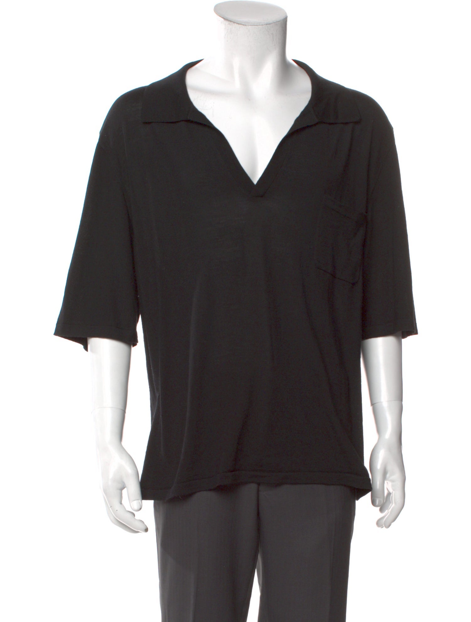 Saint Laurent Wool V-Neck Pullover
