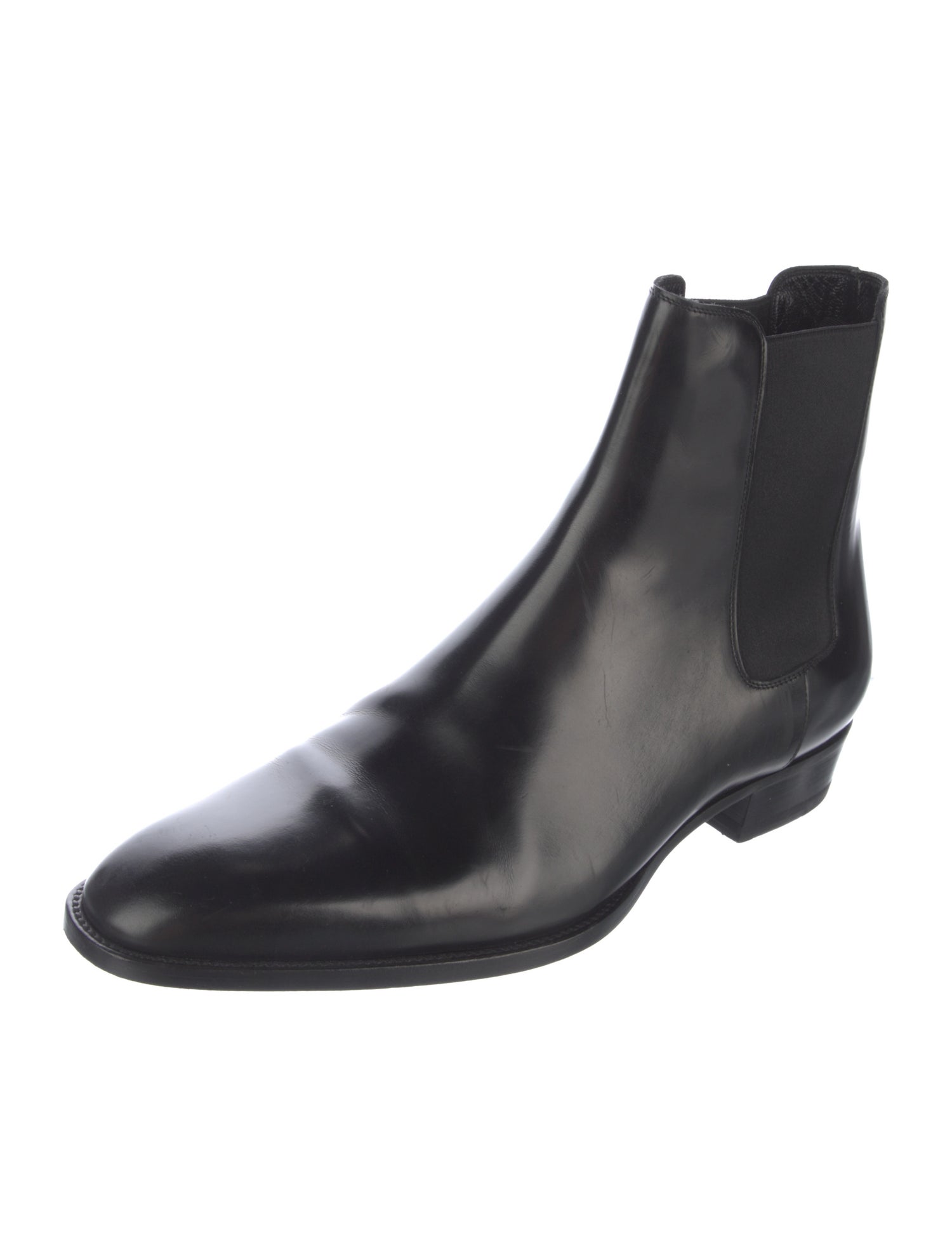 Saint Laurent Leather Chelsea Boots