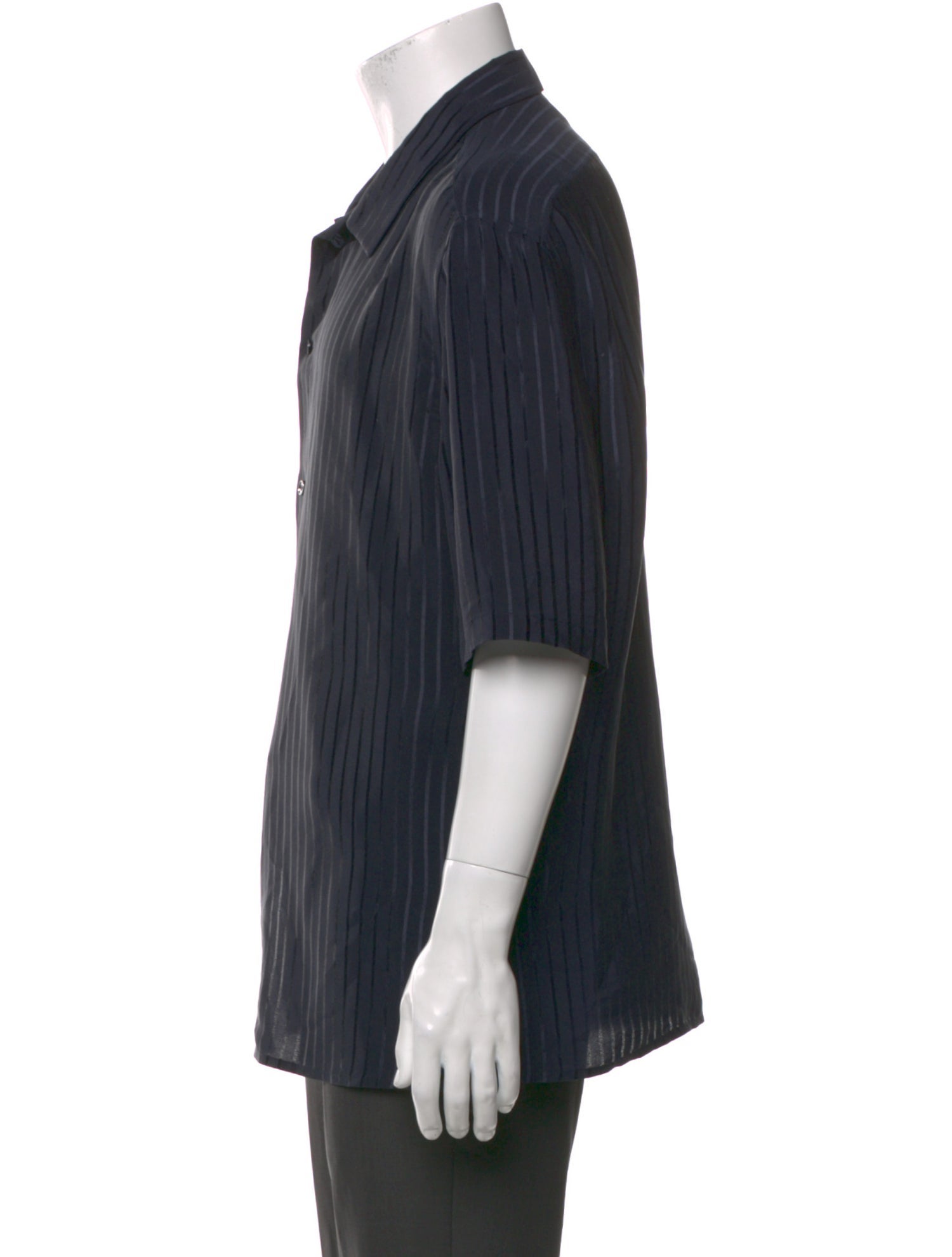 Saint Laurent Silk Striped Shirt