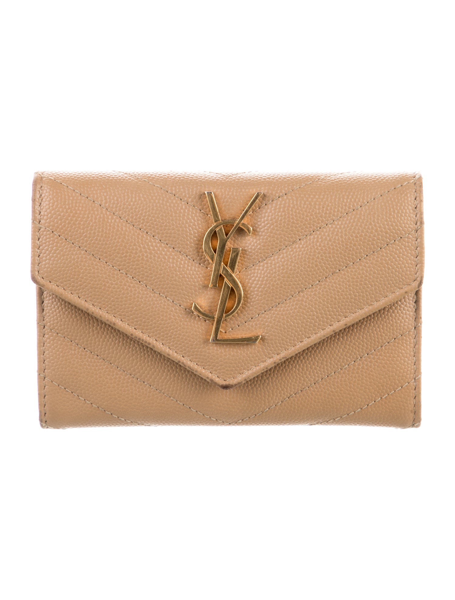 Saint Laurent 2018 Leather Compact Wallet