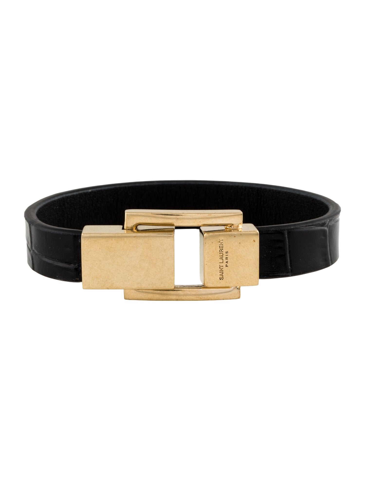 Saint Laurent Leather Wrap Bracelet
