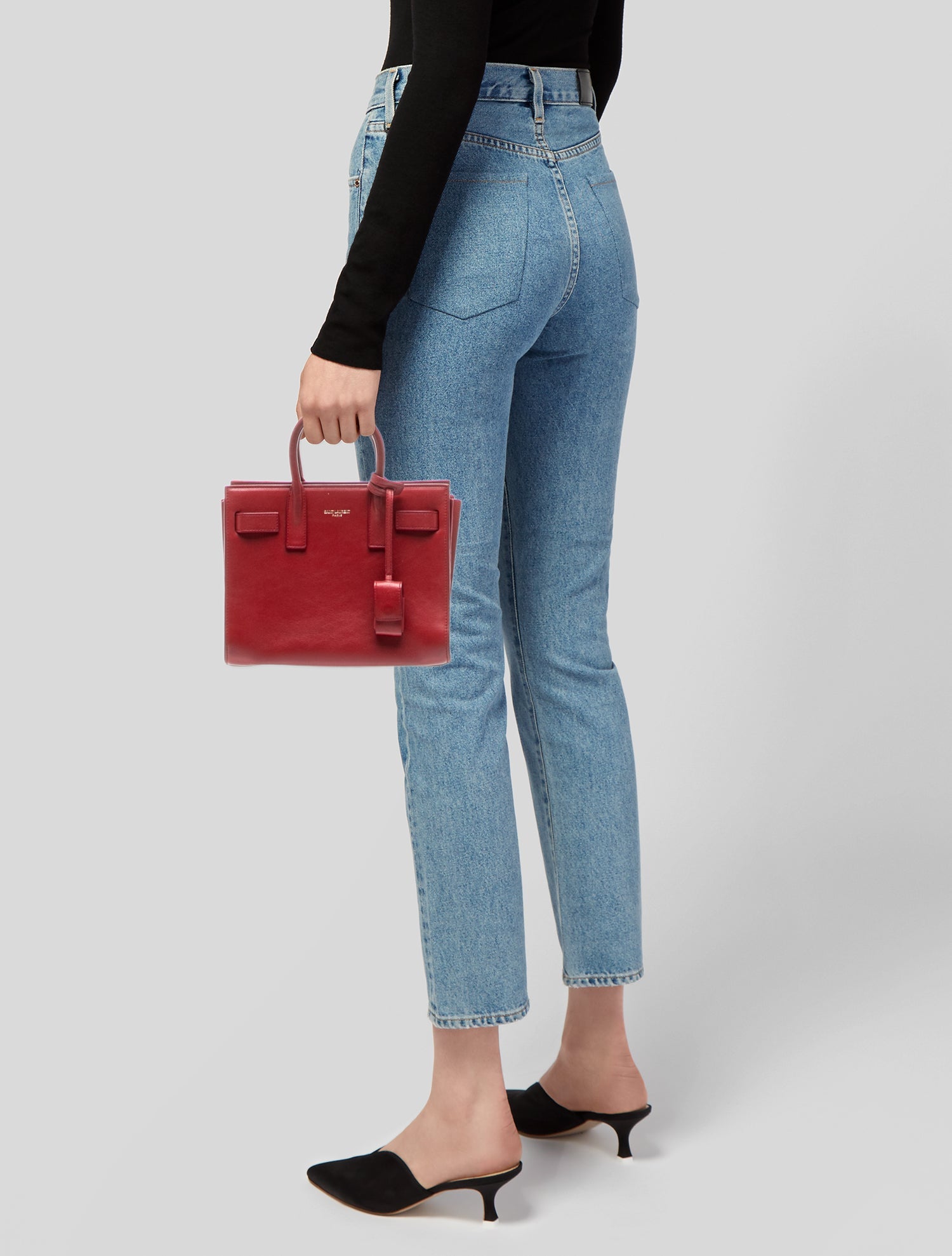 Saint Laurent Leather Sac De Jour Nano