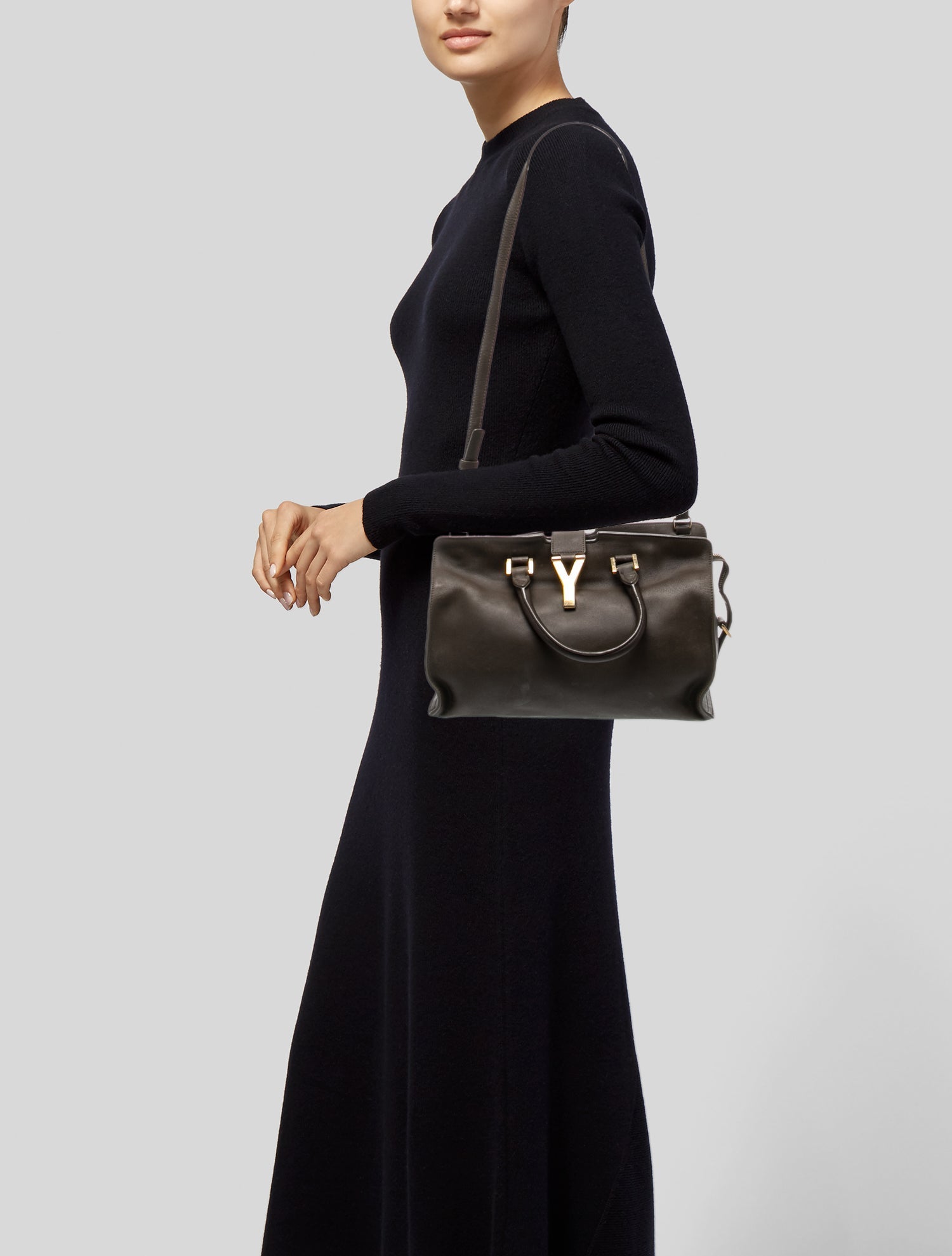 Saint Laurent Leather Top Handle Bag