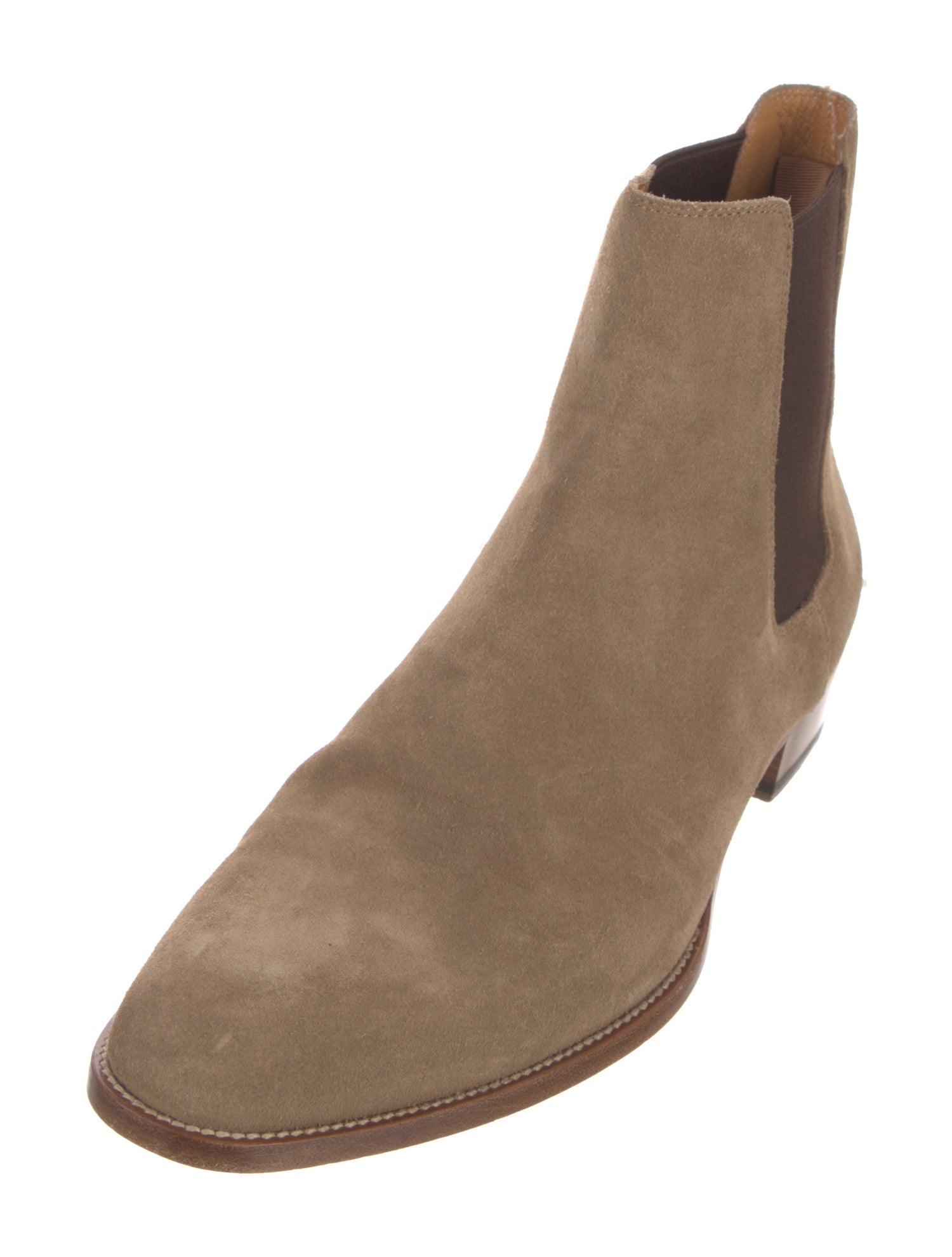 Saint Laurent Suede Chelsea Boots