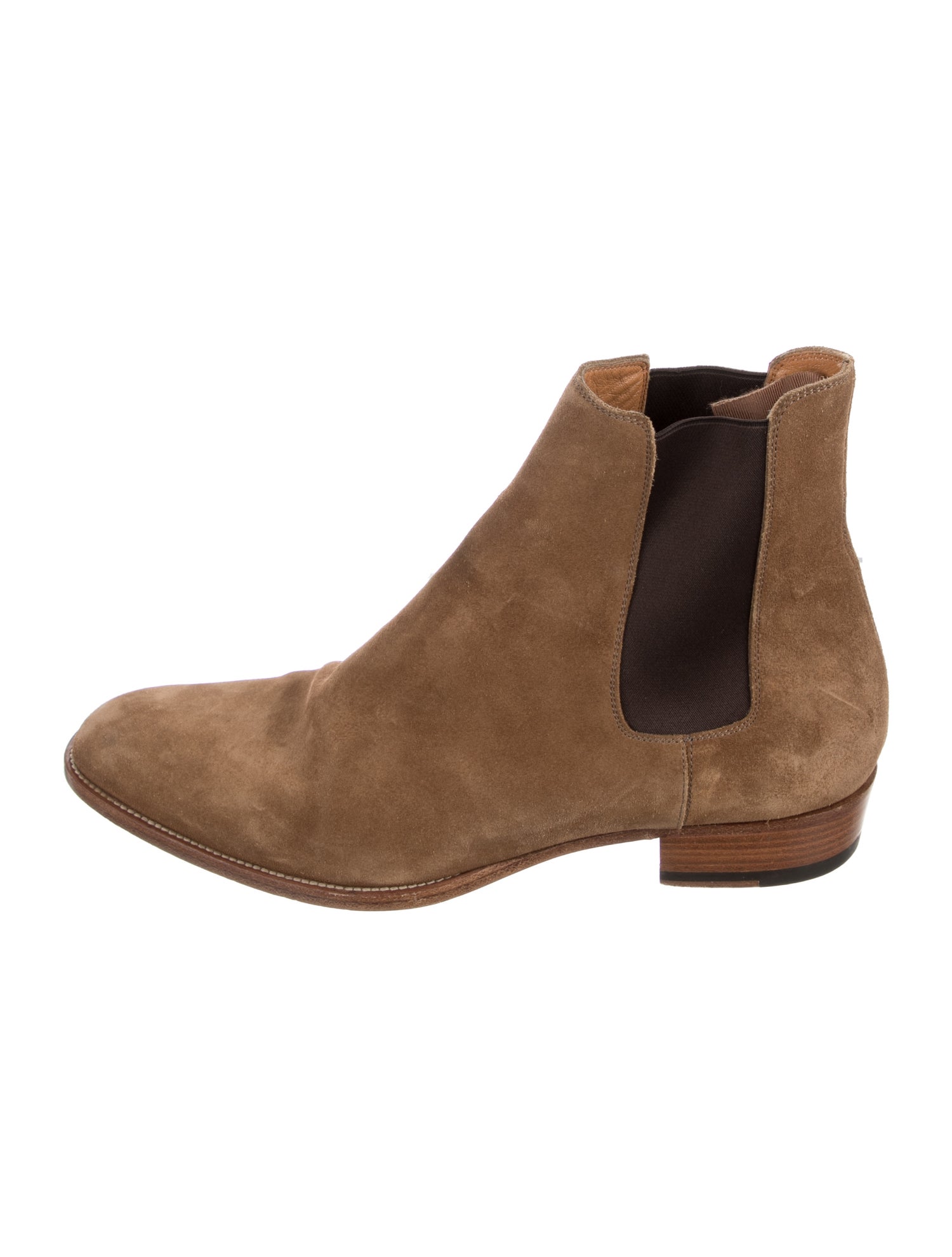 Saint Laurent Suede Chelsea Boots