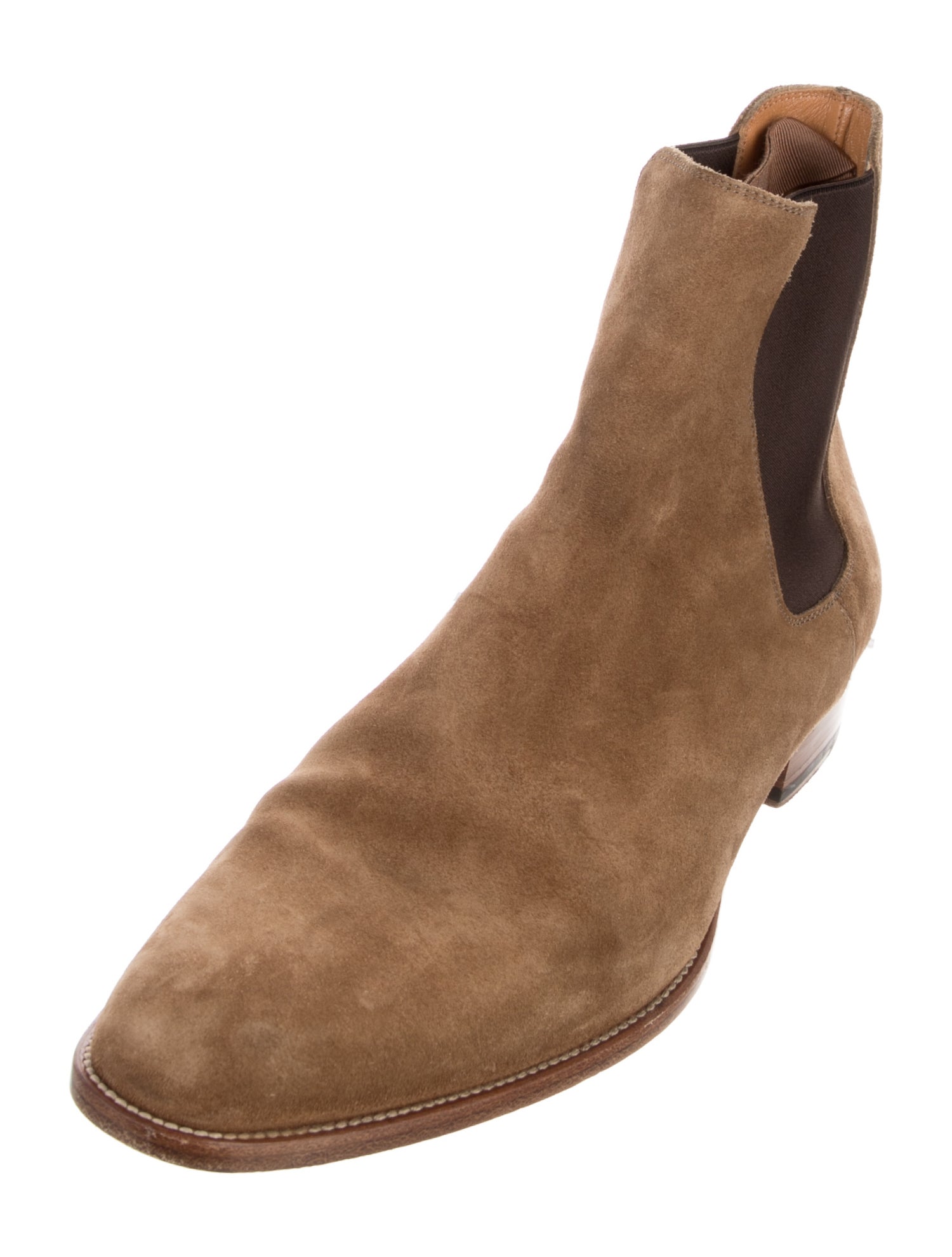 Saint Laurent Suede Chelsea Boots