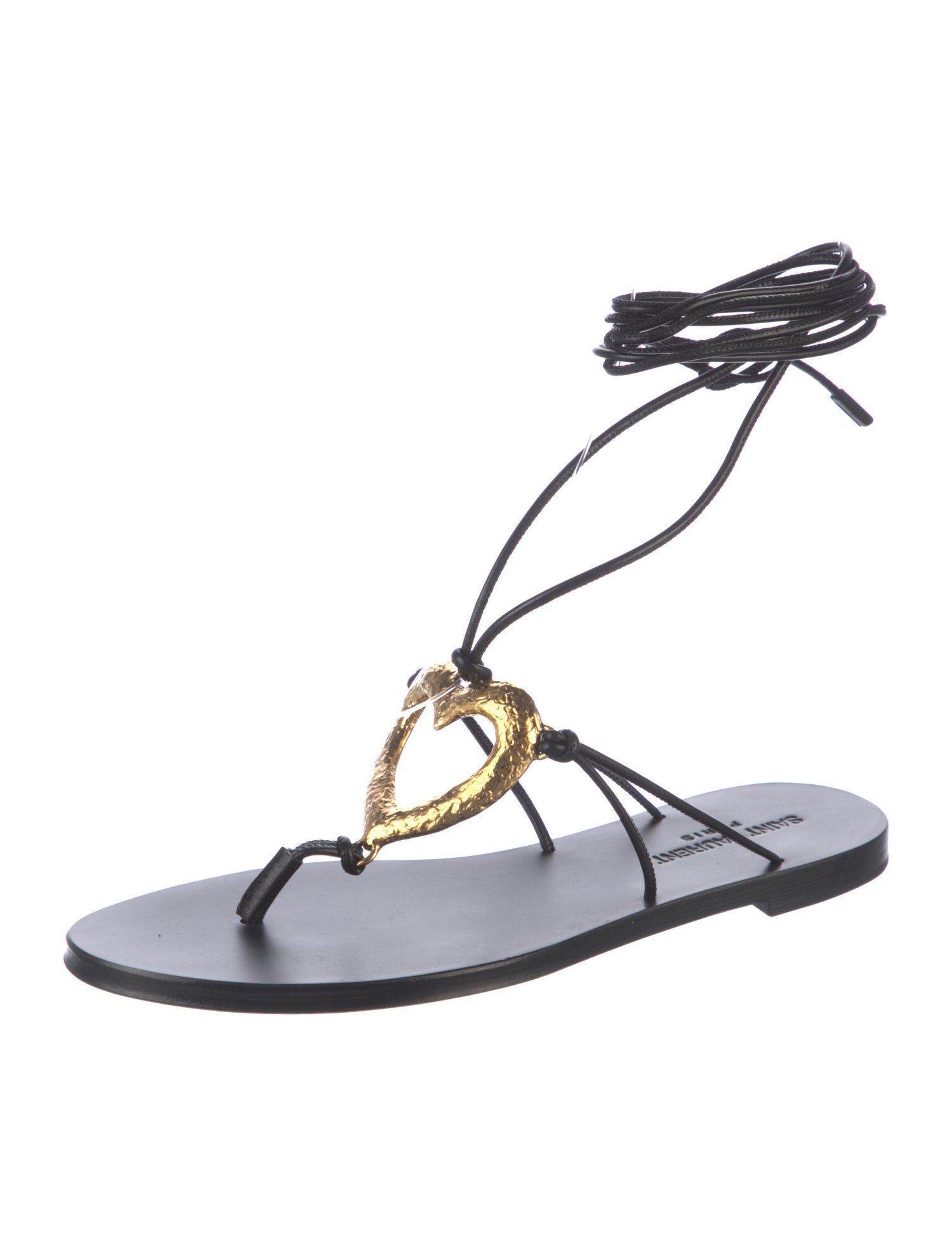 Saint Laurent Leather Gladiator Sandals