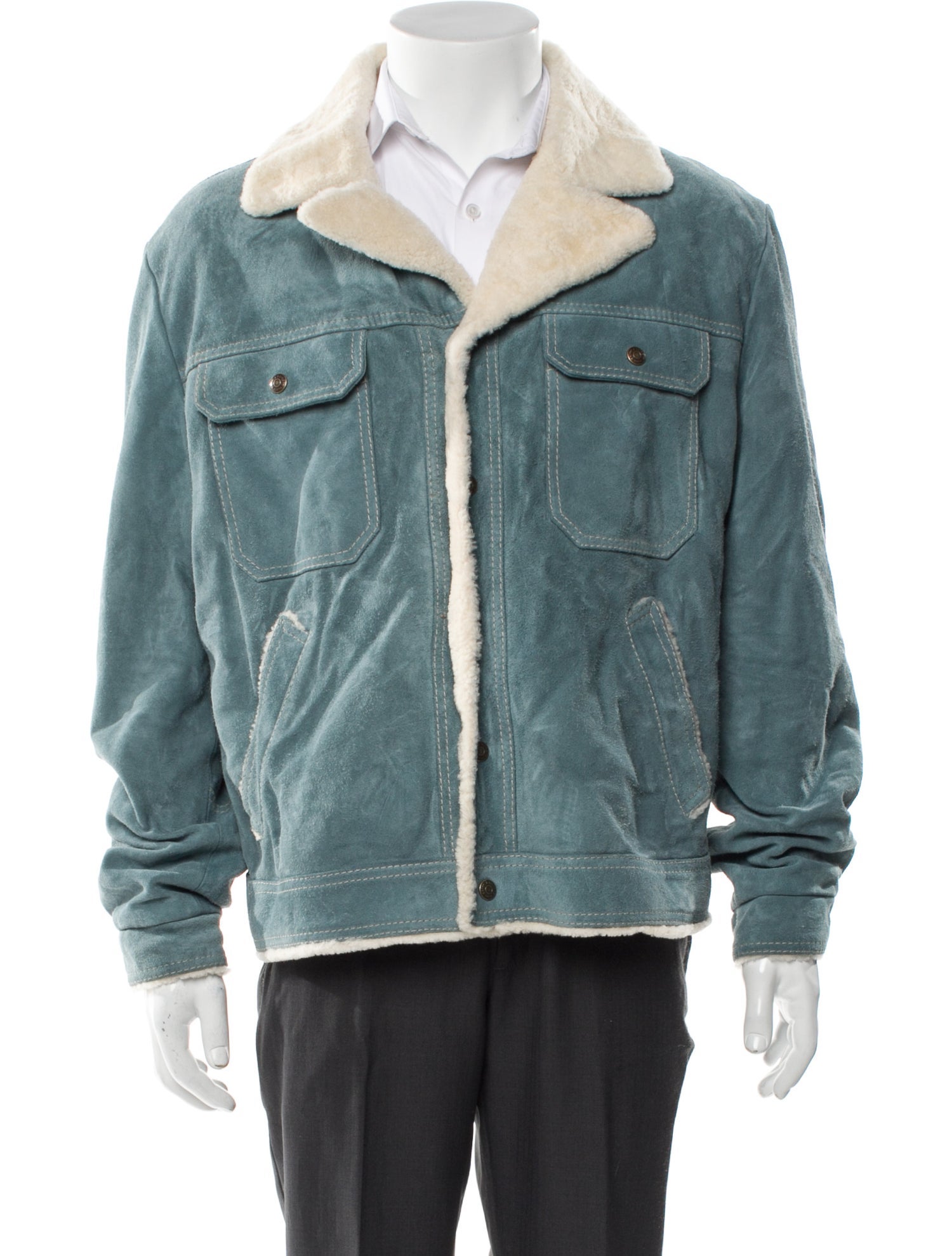 Saint Laurent 2018 Calf Leather Trucker Jacket