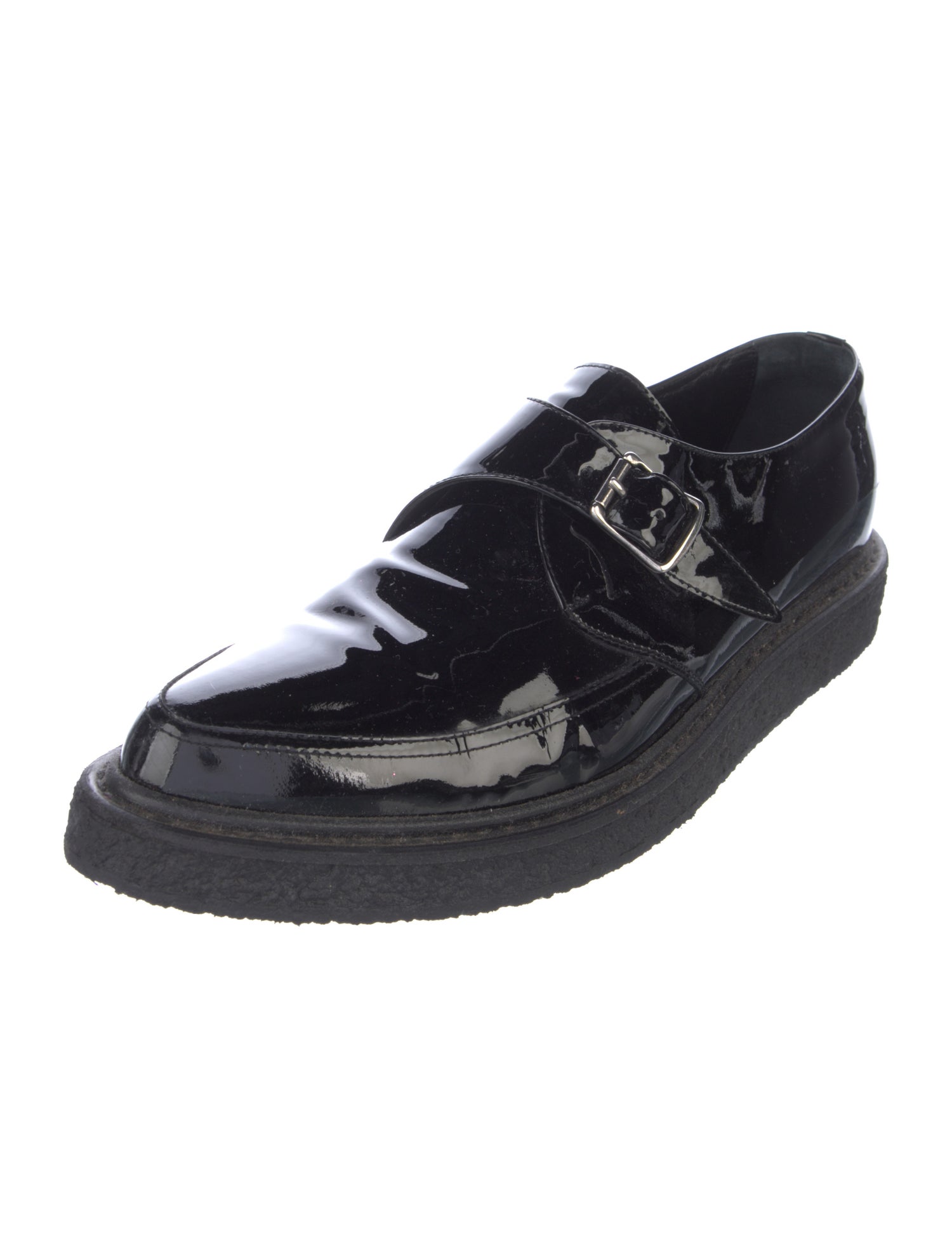 Saint Laurent Patent Leather Monk Straps