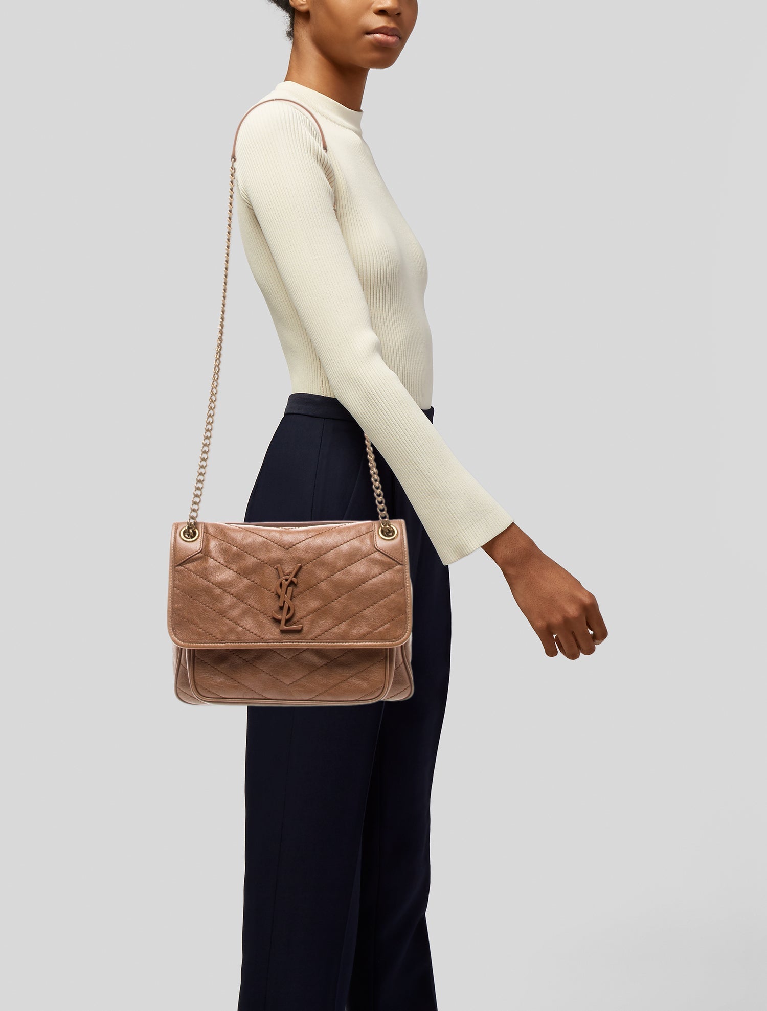 Saint Laurent Chevron Niki Medium