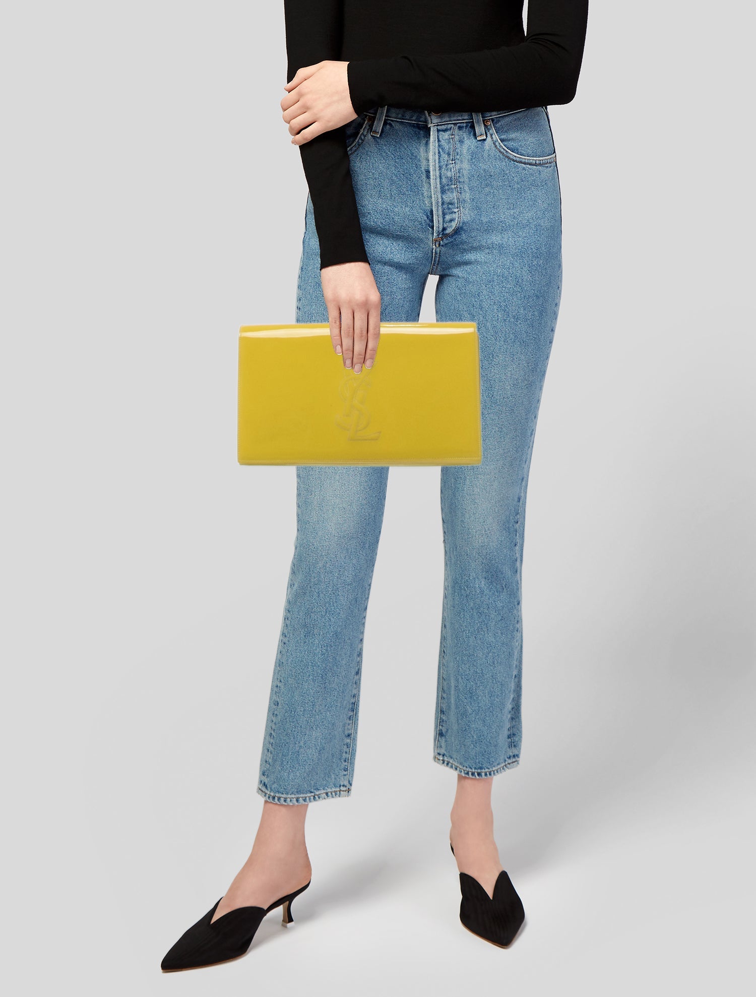 Yves Saint Laurent Patent Leather Clutch