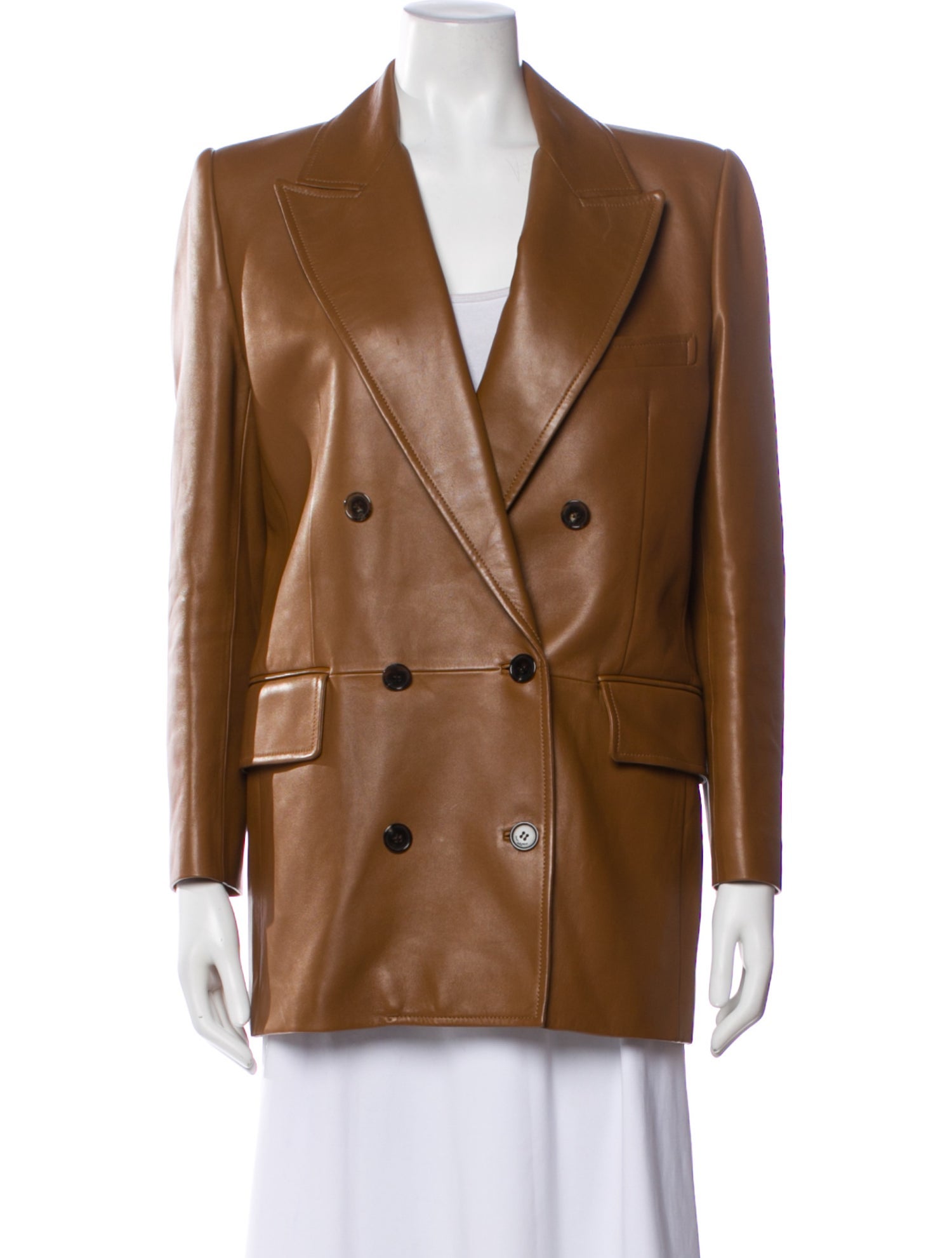 Saint Laurent Leather Blazer