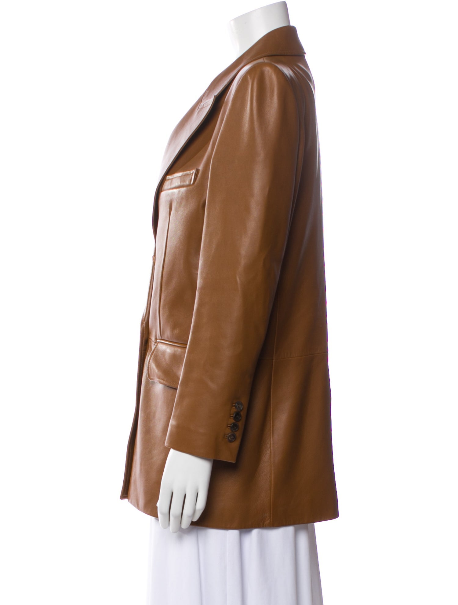 Saint Laurent Leather Blazer