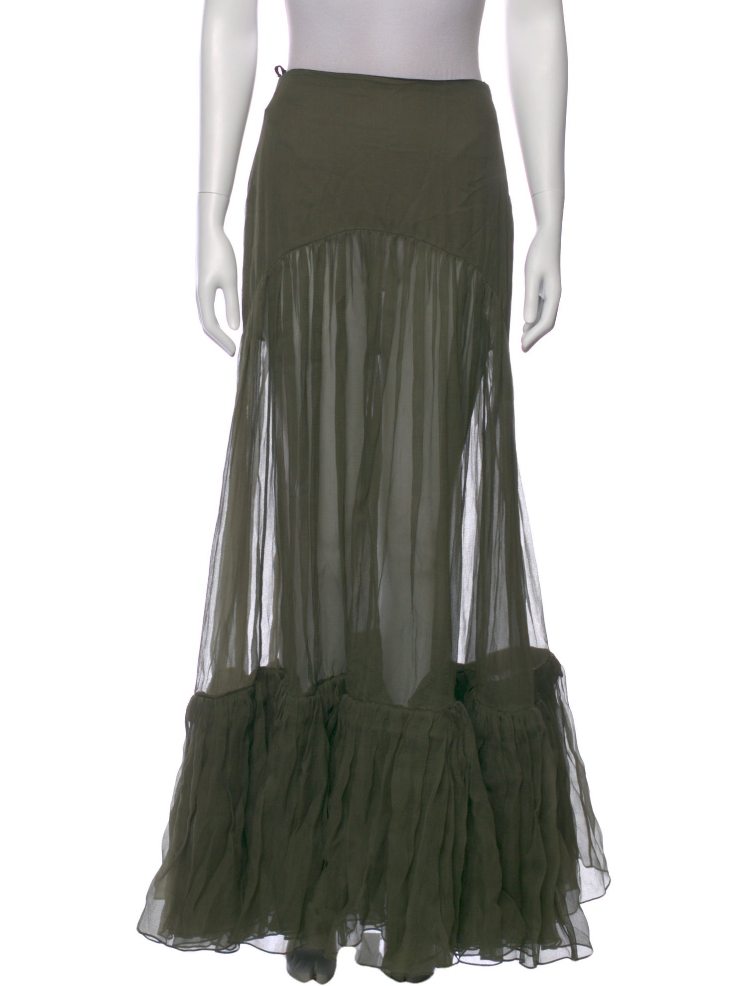 Saint Laurent Silk Long Skirt w/ Tags