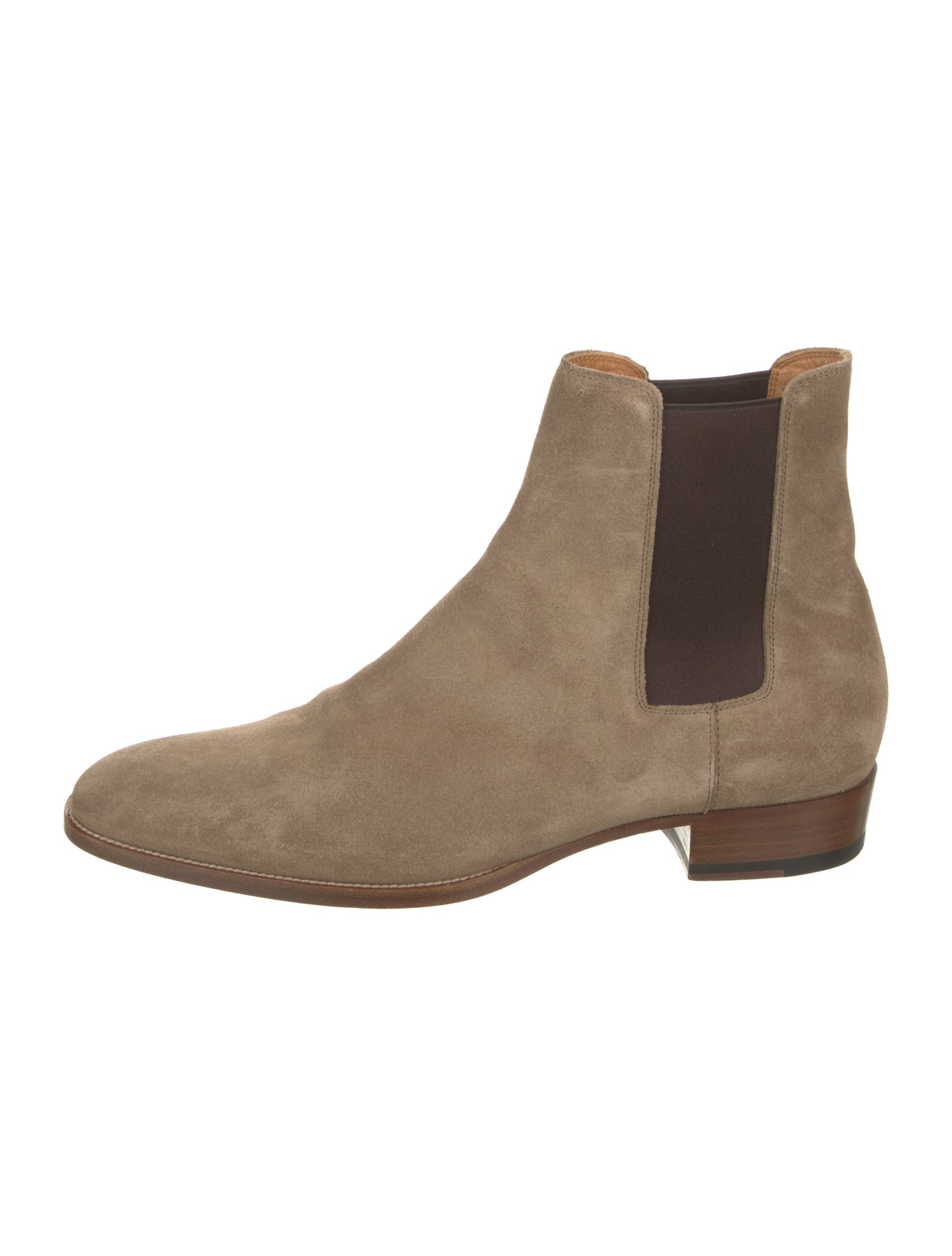 Saint Laurent Suede Chelsea Boots