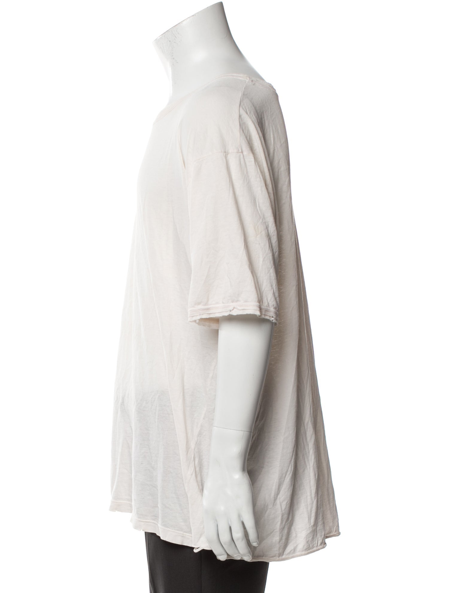 Saint Laurent Scoop Neck Short Sleeve T-Shirt