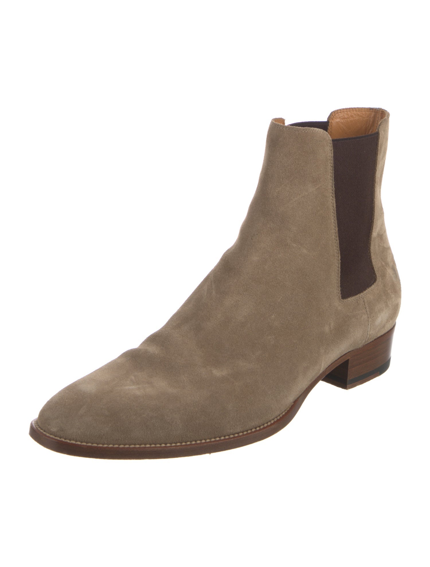 Saint Laurent Suede Chelsea Boots