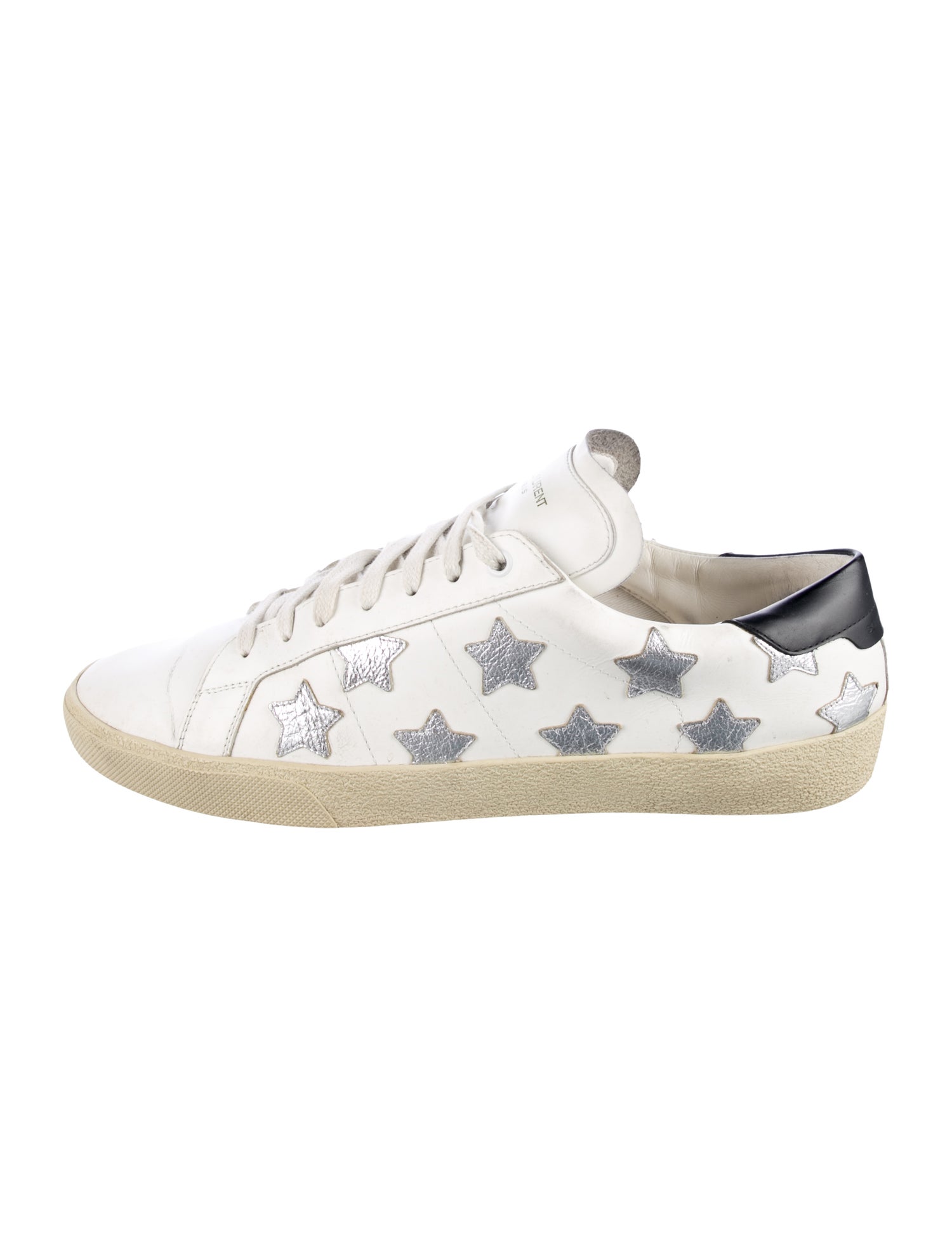 Saint Laurent Leather Printed Sneakers