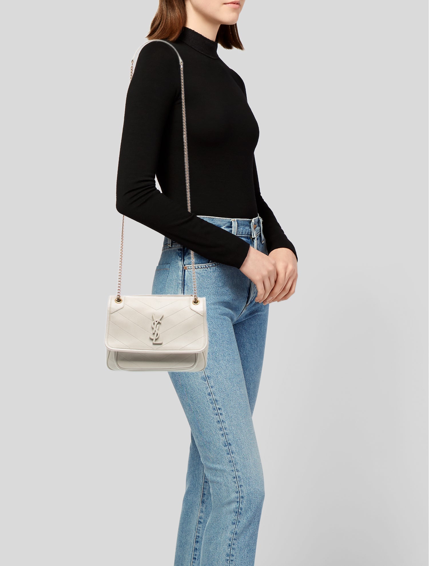 Saint Laurent Chevron Niki Medium