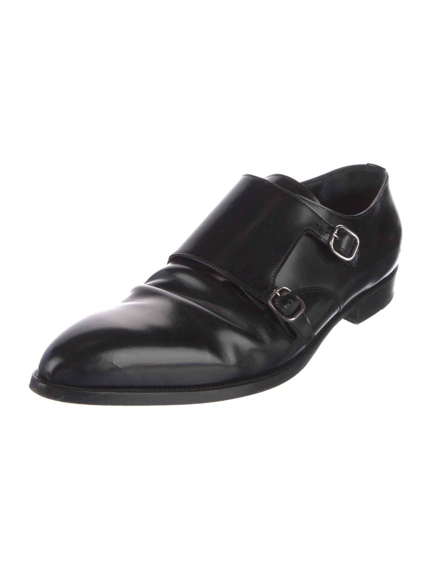 Saint Laurent Leather Monk Straps