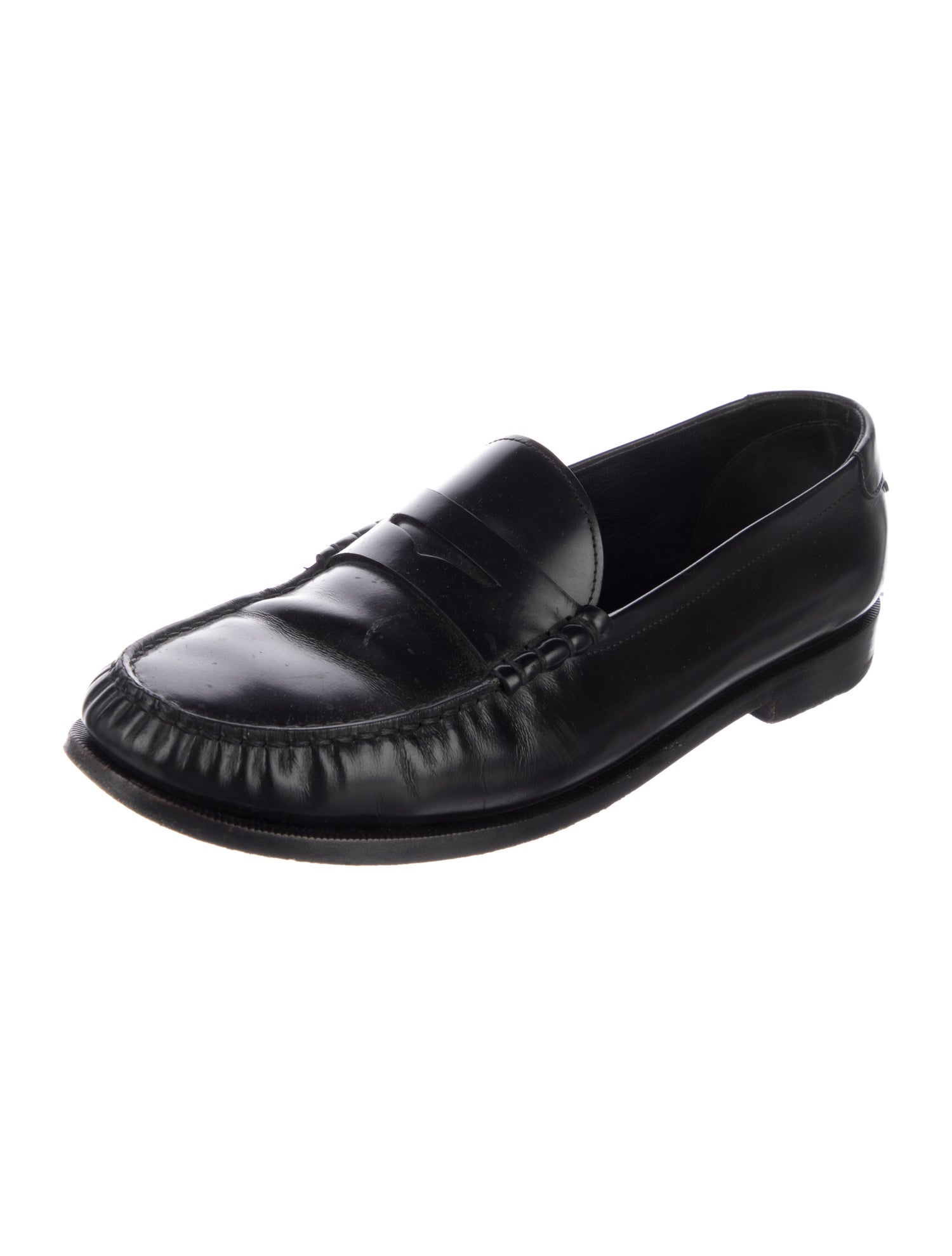 Saint Laurent Leather Dress Loafers