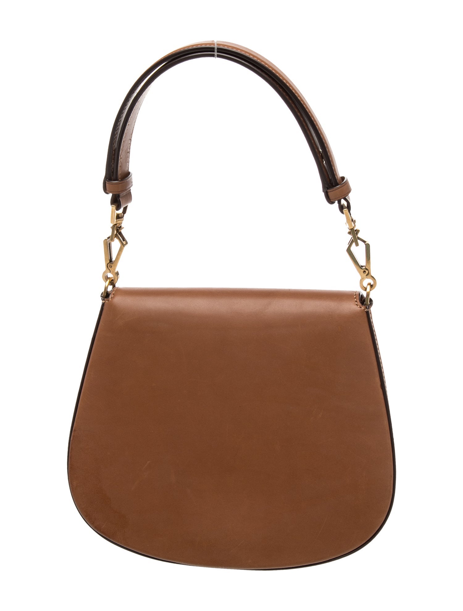 Saint Laurent Leather Voltaire Mini 2024 - Brown Handle Bags