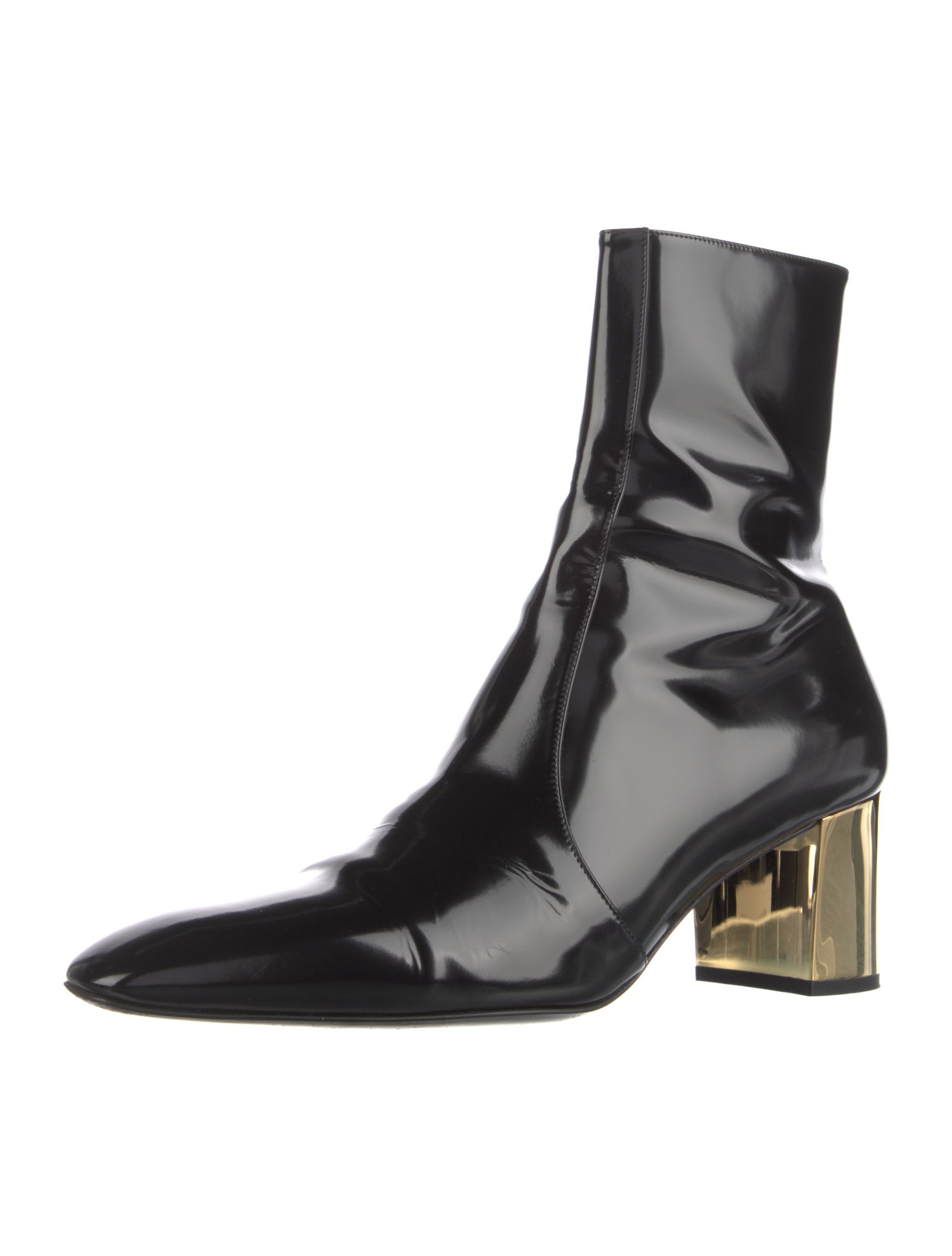 Saint Laurent Patent Leather Boots