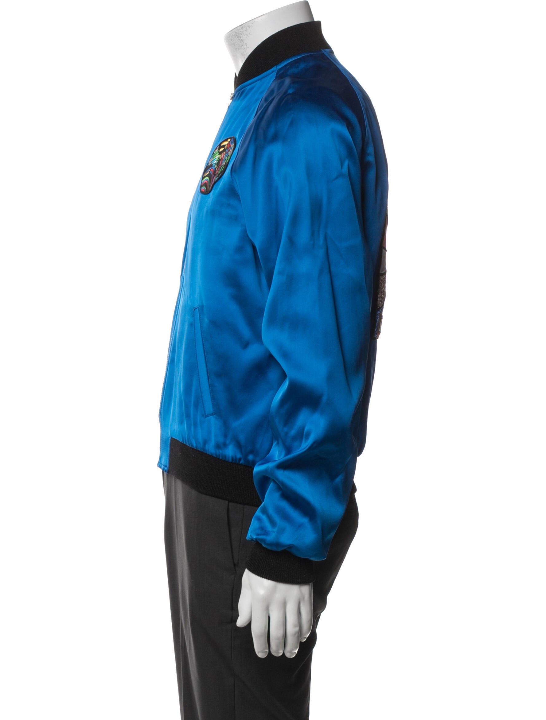 Saint Laurent 2016 Striped Bomber Jacket