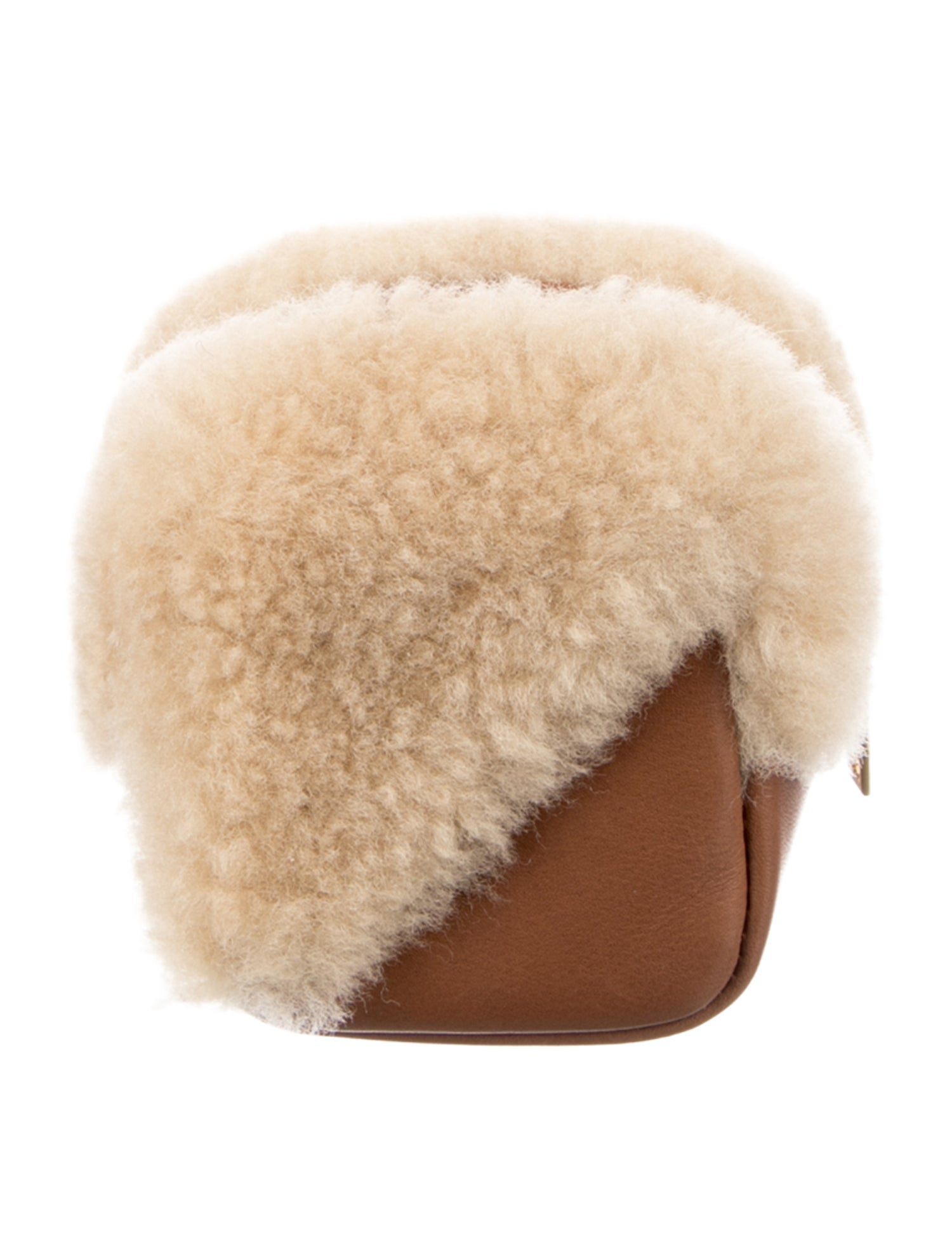 Saint Laurent YSL Keyring Cube with Fur