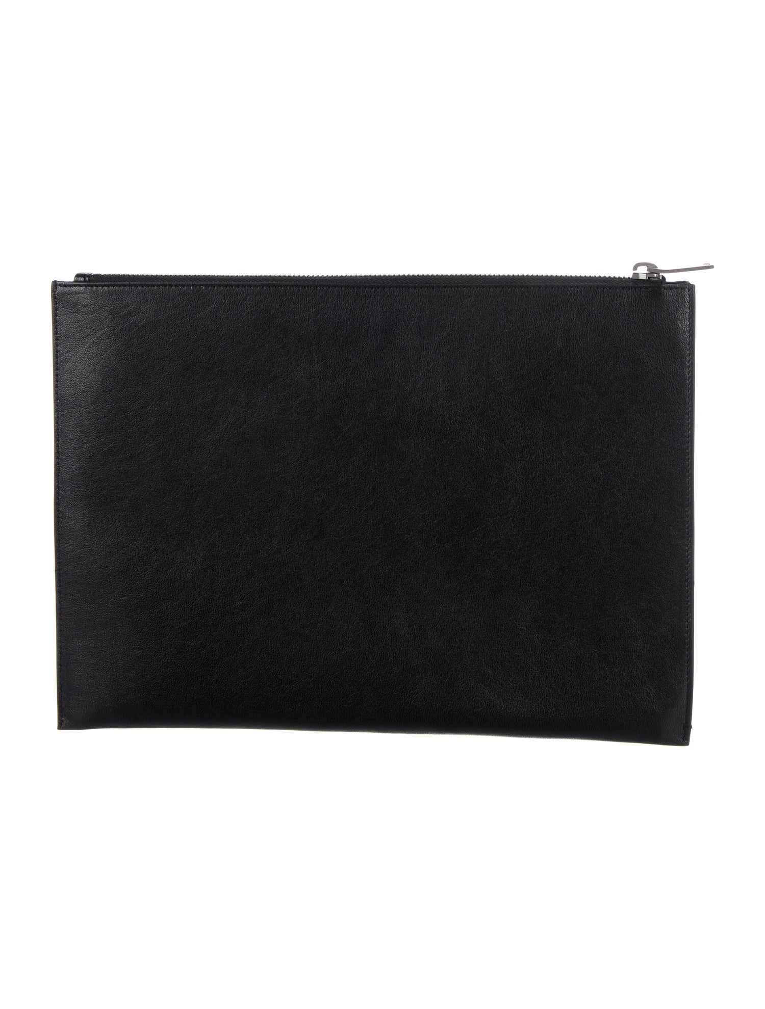Saint Laurent Leather Pouch With Metal Stars
