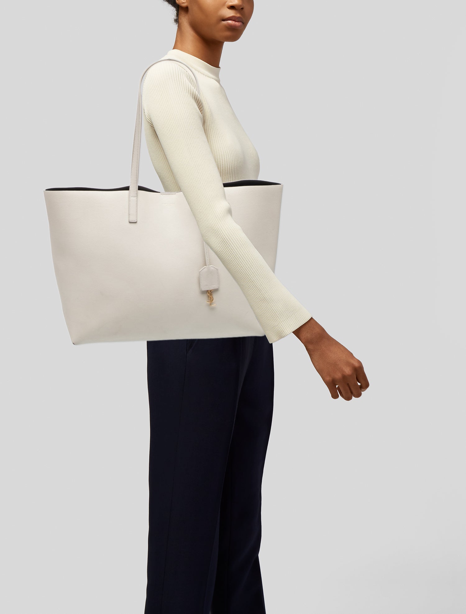 Saint Laurent Leather Tote