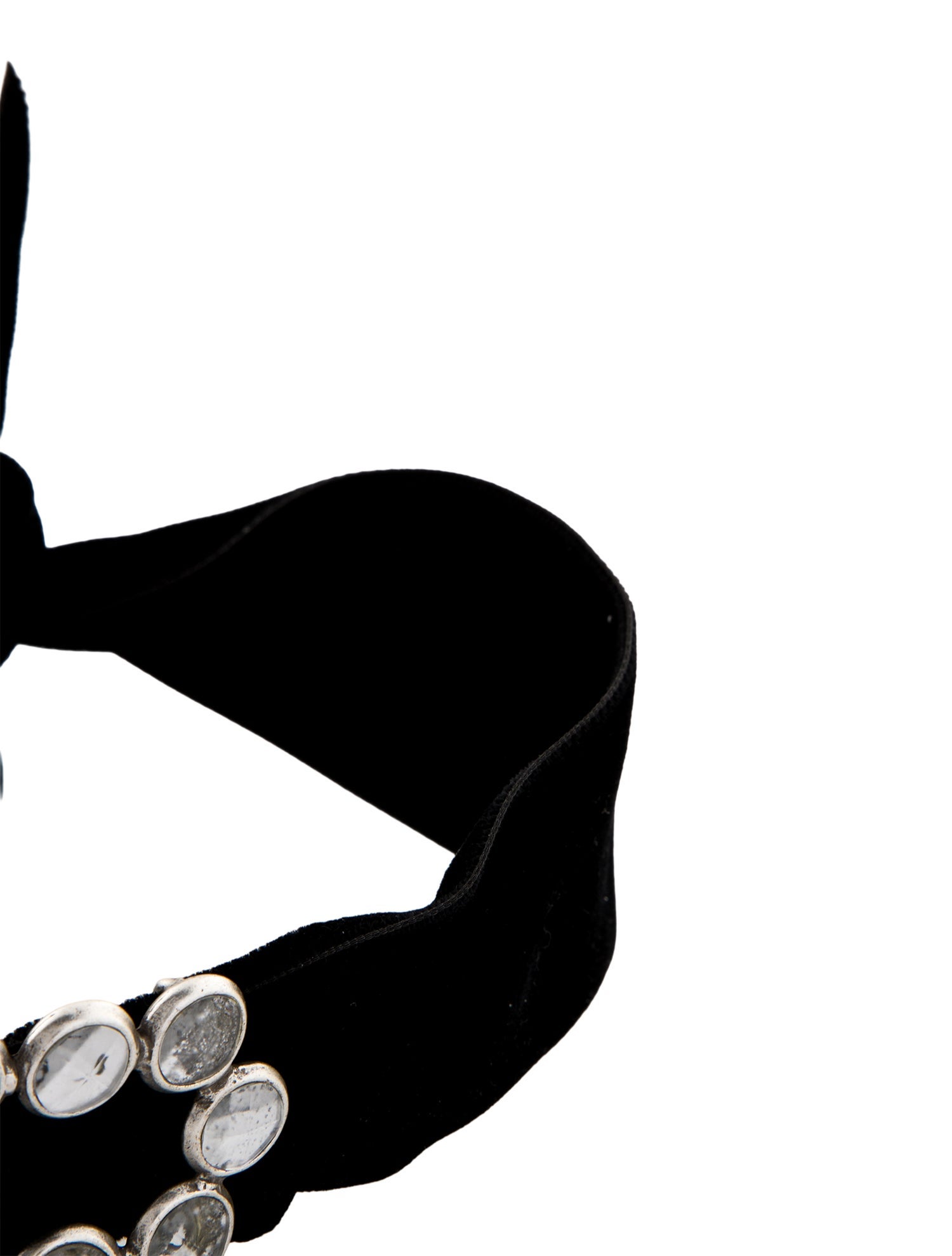 Saint Laurent X Tom Ford Crystal & Velvet Collar Necklace