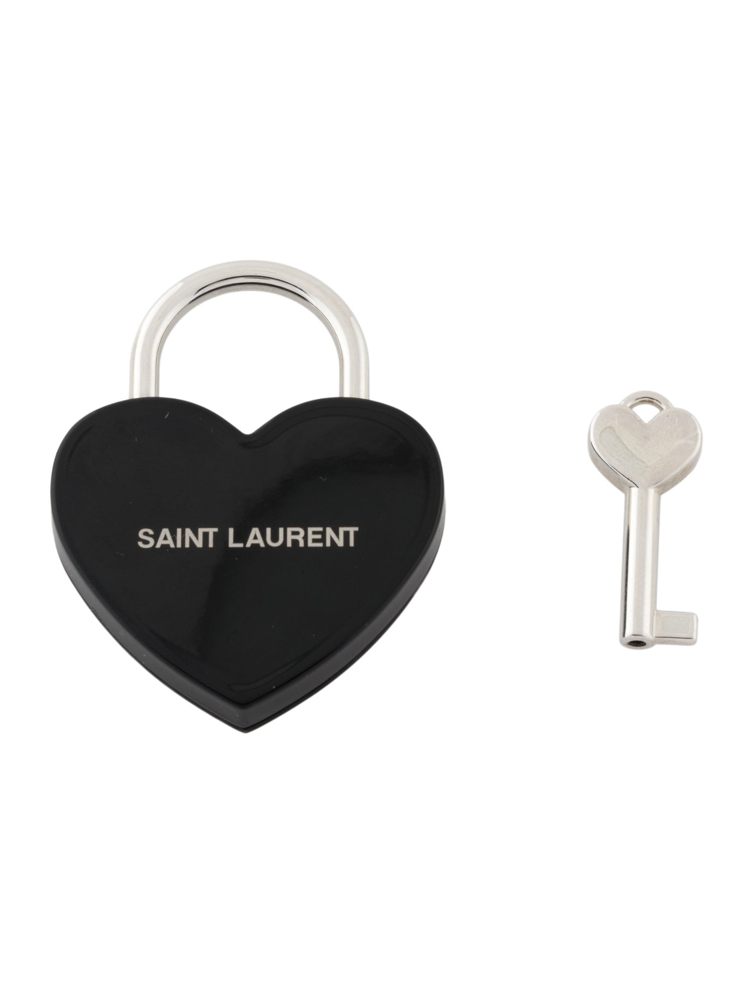 Saint Laurent Heart-Shaped Padlock Bag Charm