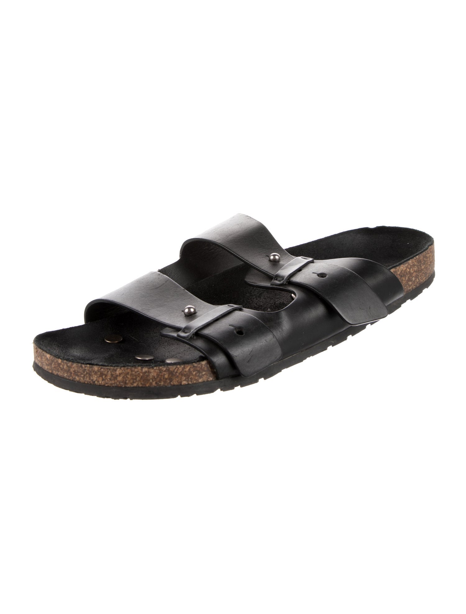Saint Laurent Leather Slides